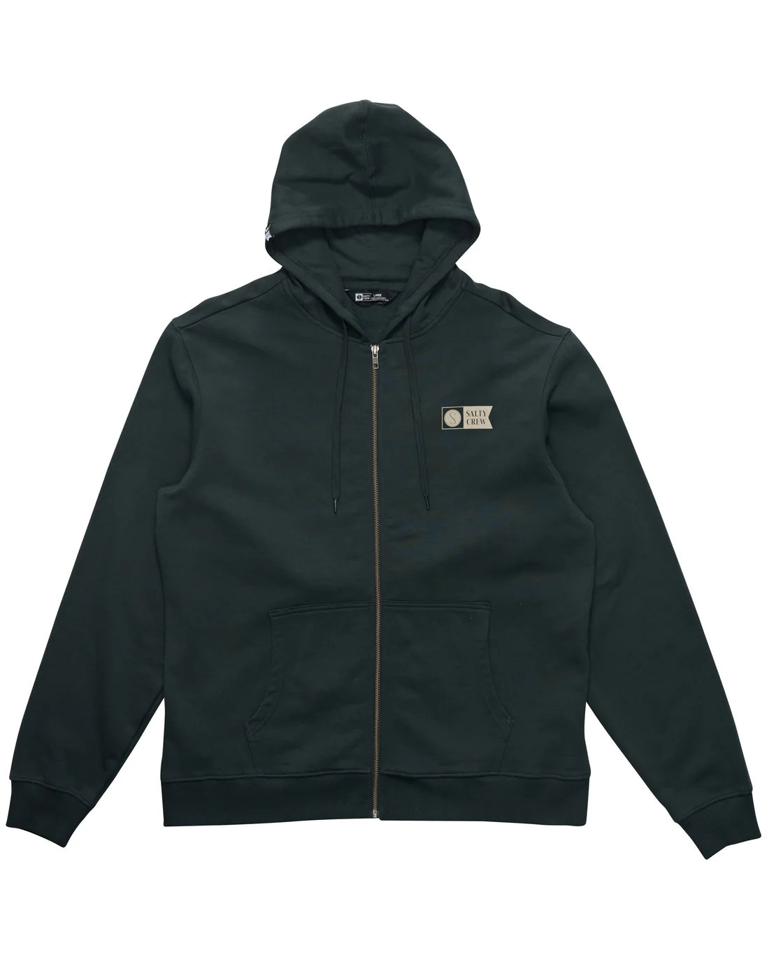 Salty Crew Tailgate Zip Fleece Hood - Men's Warm Winter Pullover with Front Pockets - Perfect for Outdoor Camping, Fishing & Football Games