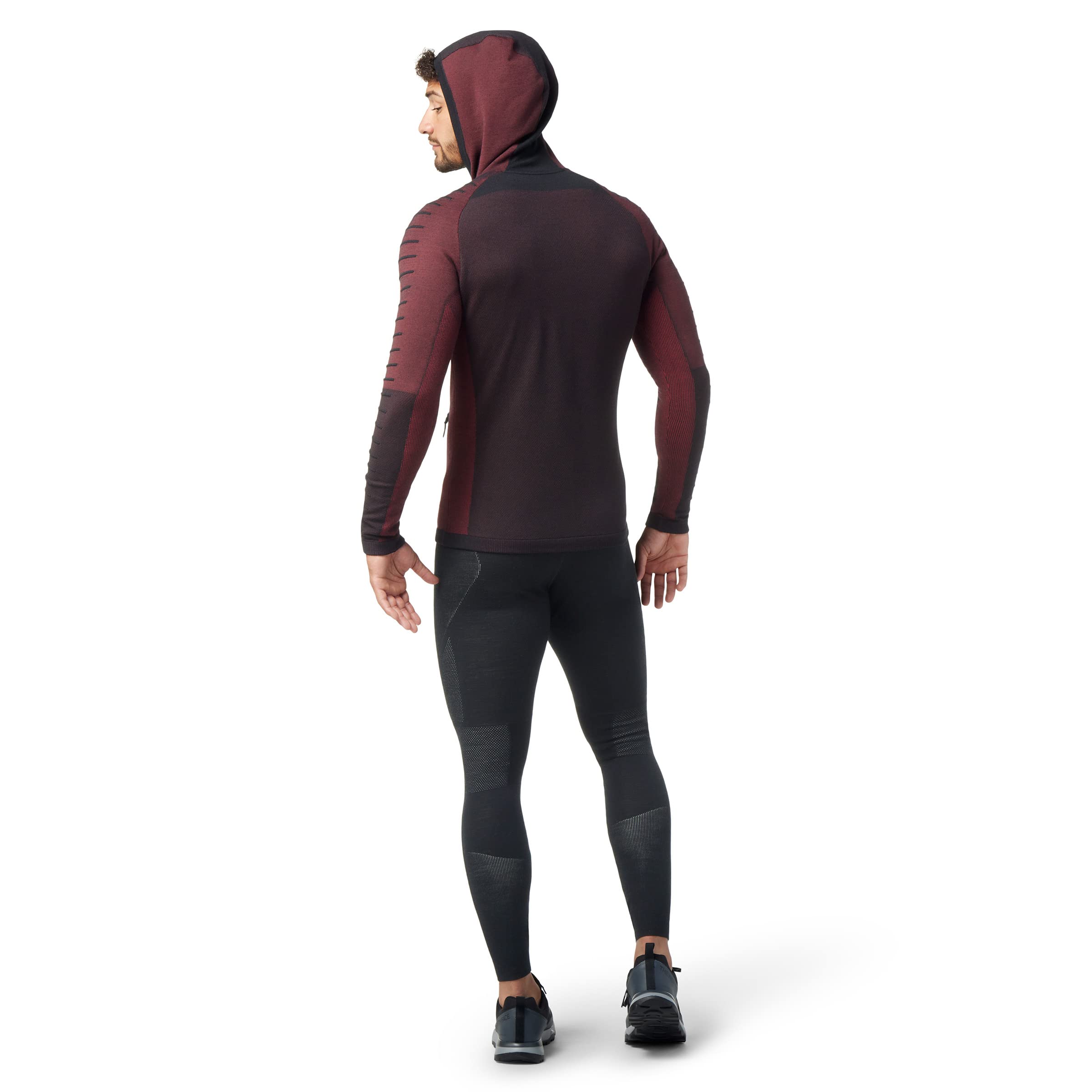 Smartwool Men's Intraknit Merino Wool Fleece Full Zip Hoodie - Lightweight, Breathable & Odor-Resistant Winter Jacket for Hiking, Camping & Outdoor Activities (Regular Fit)