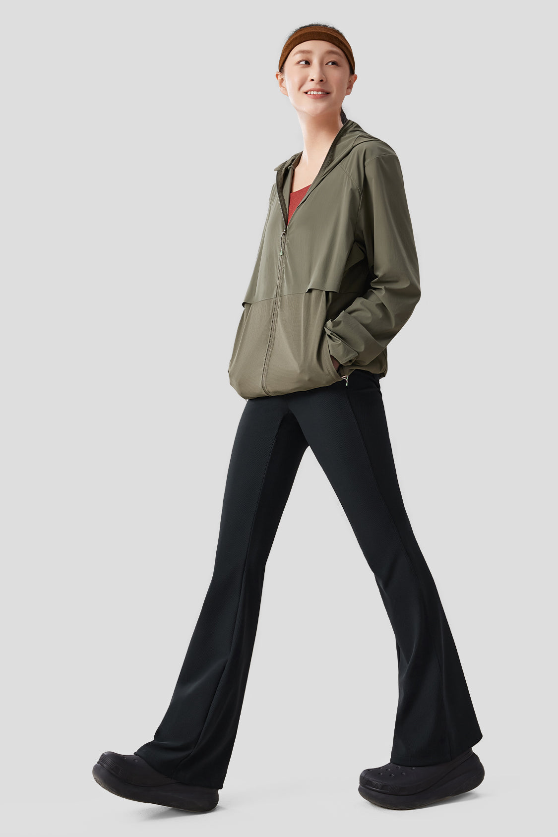 Women's High Elasticity Flared Pants - Stretchy Comfort Bootcut Trousers for Work, Casual & Yoga | Plus Size Options Available