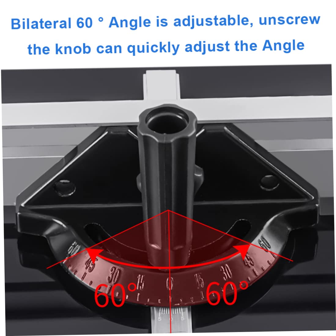 Precision Miter Gauge Fence System for Table Saw - Woodworking Angle Guide with Push Block & Ruler - DIY Woodworking Accessories (Black) - Perfect for Cabinet Making, Furniture Building & Wood Crafts
