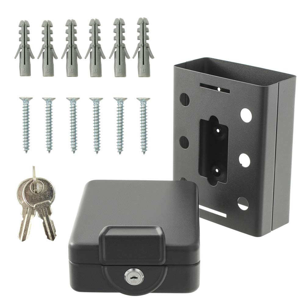 Portable Travel Safe - Compact Security Lock Box for Office, Home, Car & RV - Perfect for Valuables Protection While Traveling or Camping