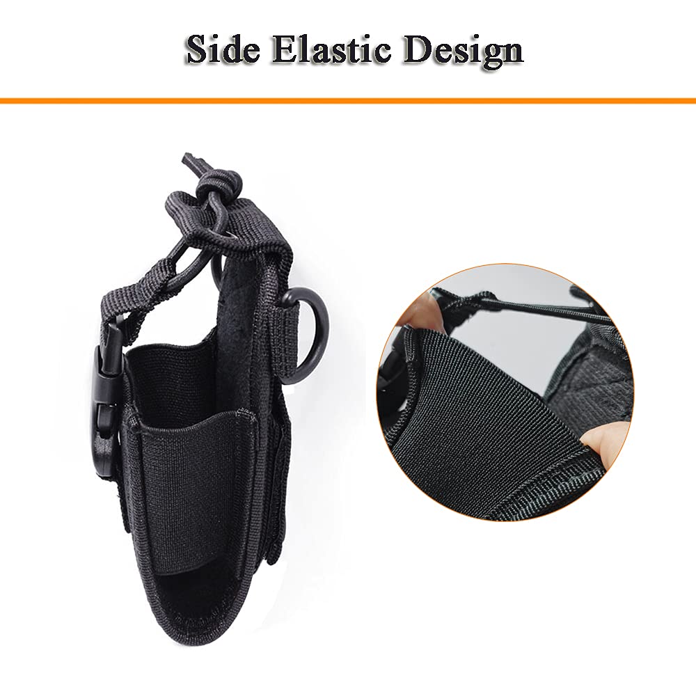Universal Walkie Talkie Holder - Nylon Two Way Radio Holster Pouch for Kenwood, Yaesu, Icom, Motorola, Baofeng UV5R/UV82, TYT, HYT 888S, Retevis H777 - Durable MSC-20C Radio Case for Outdoor, Hiking, Security & Emergency Use