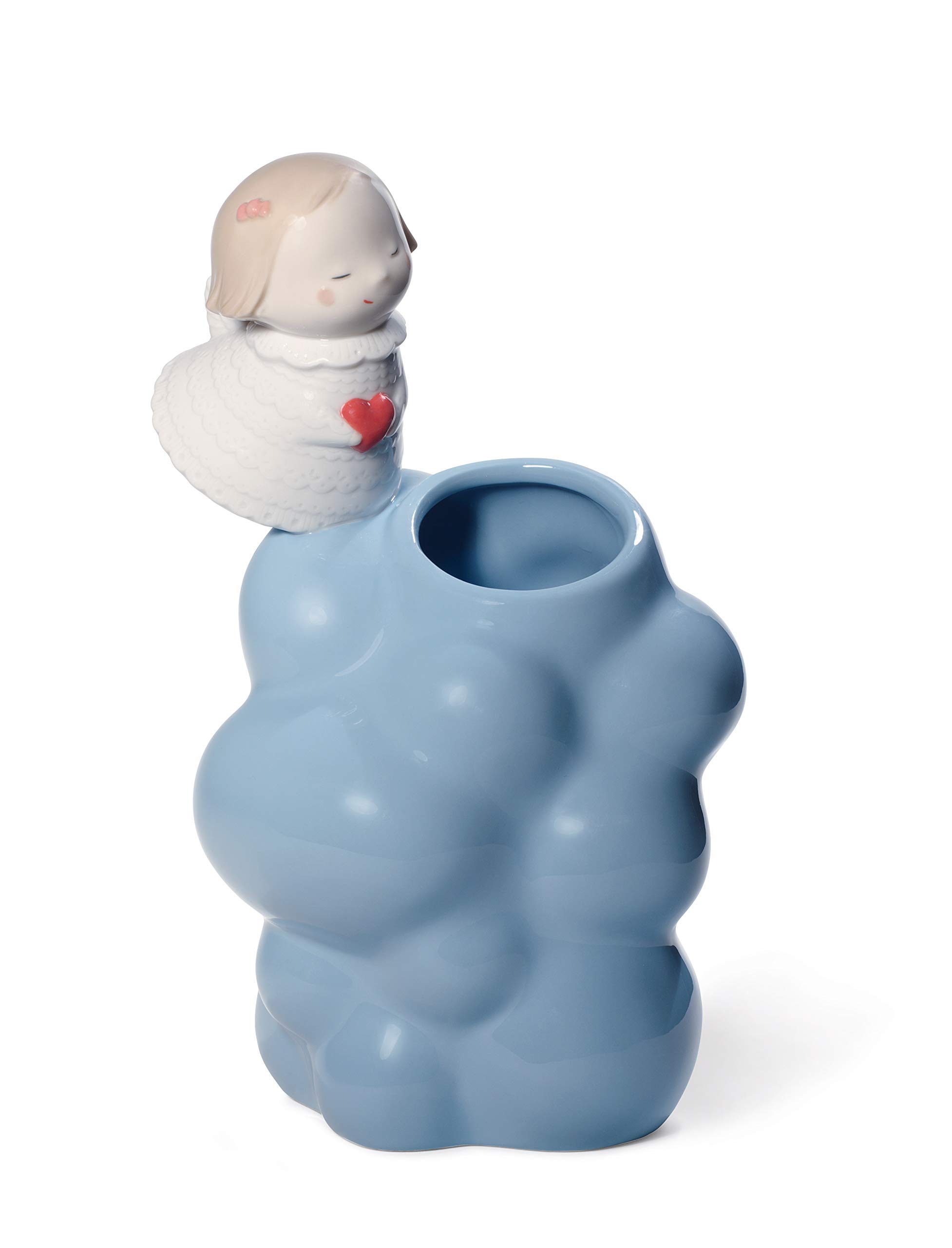 NAO Little Angel Porcelain Vase - Elegant Home Decor for Living Room, Bedroom & Office - Perfect Gift for Christmas, Wedding & Housewarming