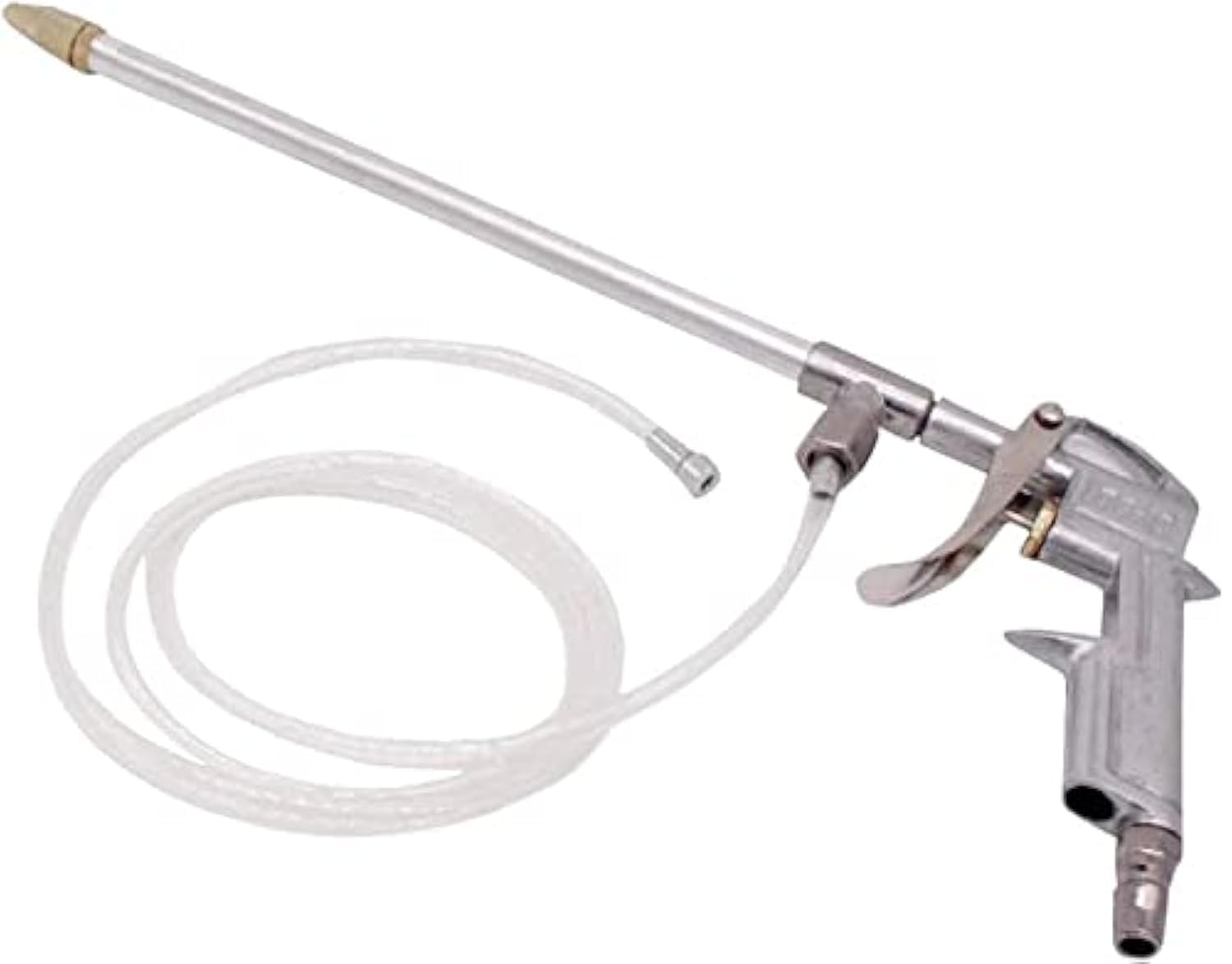 **Pneumatic Air Blow Gun with Brass Nozzle - Car Engine Cleaning Kit, Siphon Spray Gun & Degreaser Tool (Silver) - Ideal for Auto Detailing, Workshop & Industrial Cleaning**