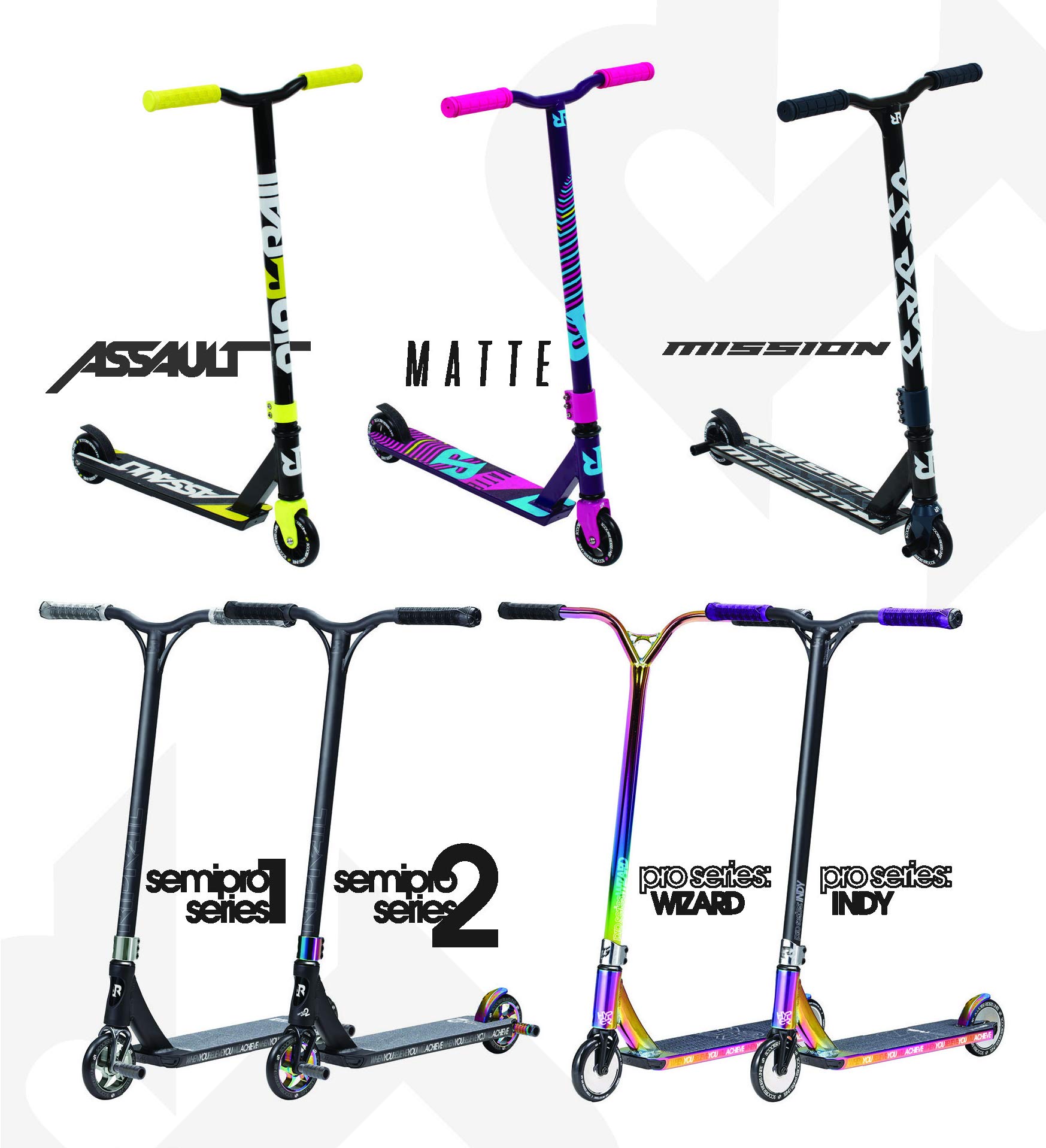 Pro Series 1 Performance Stunt Scooter - Lightweight Alloy Jet Fuel Deck with Cut-Out, ABEC-9 Bearings & Durable Alloy Wheels for Professional Tricks - Perfect for Skate Parks, Street Stunts & Extreme Scooter Riding