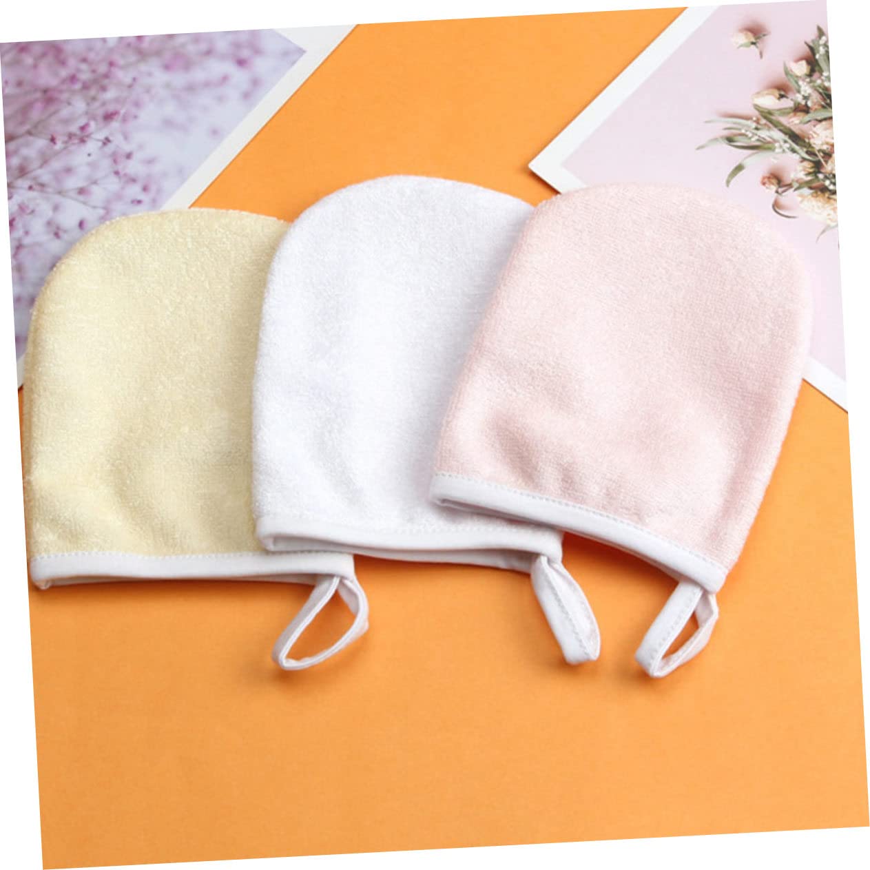 FOMIYES 12 Pack Reusable Makeup Remover Gloves - Gentle Exfoliating Face Cleansing Mittens for Sensitive Skin | Perfect for Travel, Spa & Daily Skincare Routine