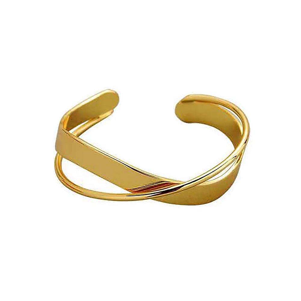 Pura Vida Women's Stainless Steel Minimalist Open Bangle Bracelet - Simple & Inspirational Arm Cuff Jewelry for Everyday Wear, Friendship Gifts, BFF Matching Bracelets