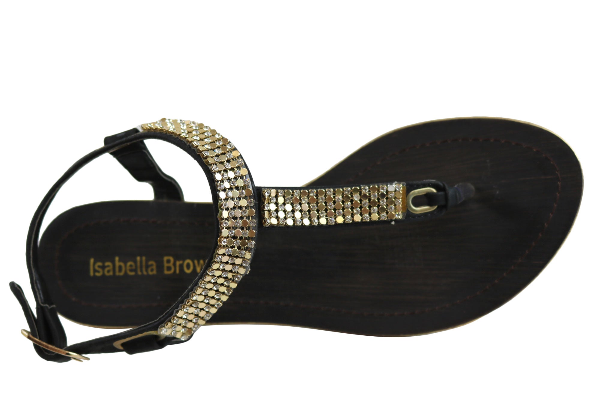 Isabella Brown Diane Women's Comfortable Flat Fashion Sandals - Perfect for Summer, Beach, and Casual Outings