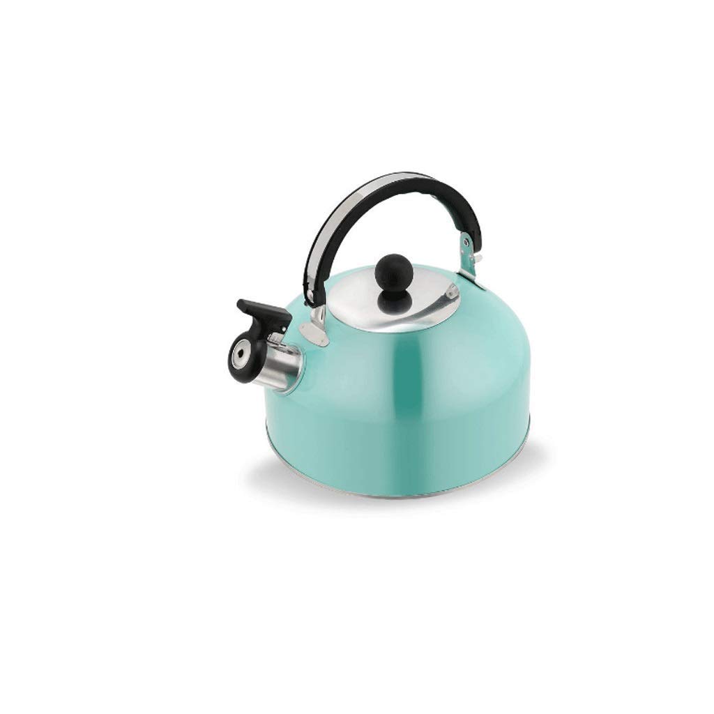Stainless Steel Whistling Tea Kettle - Large Capacity 2.5L, Induction & Gas Stove Compatible, Easy to Clean - Perfect for Home, Office & Camping Use