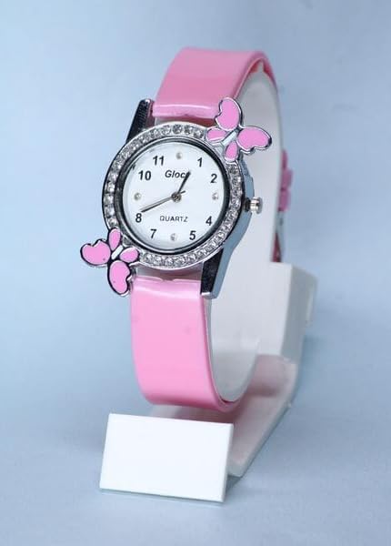 Elegant Butterfly Diamond Analog Watch for Women & Girls with Free Digital Band - SR-043 AT-431 (2-Pack) | Perfect for Daily Wear, Special Occasions & Fashion Accessories
