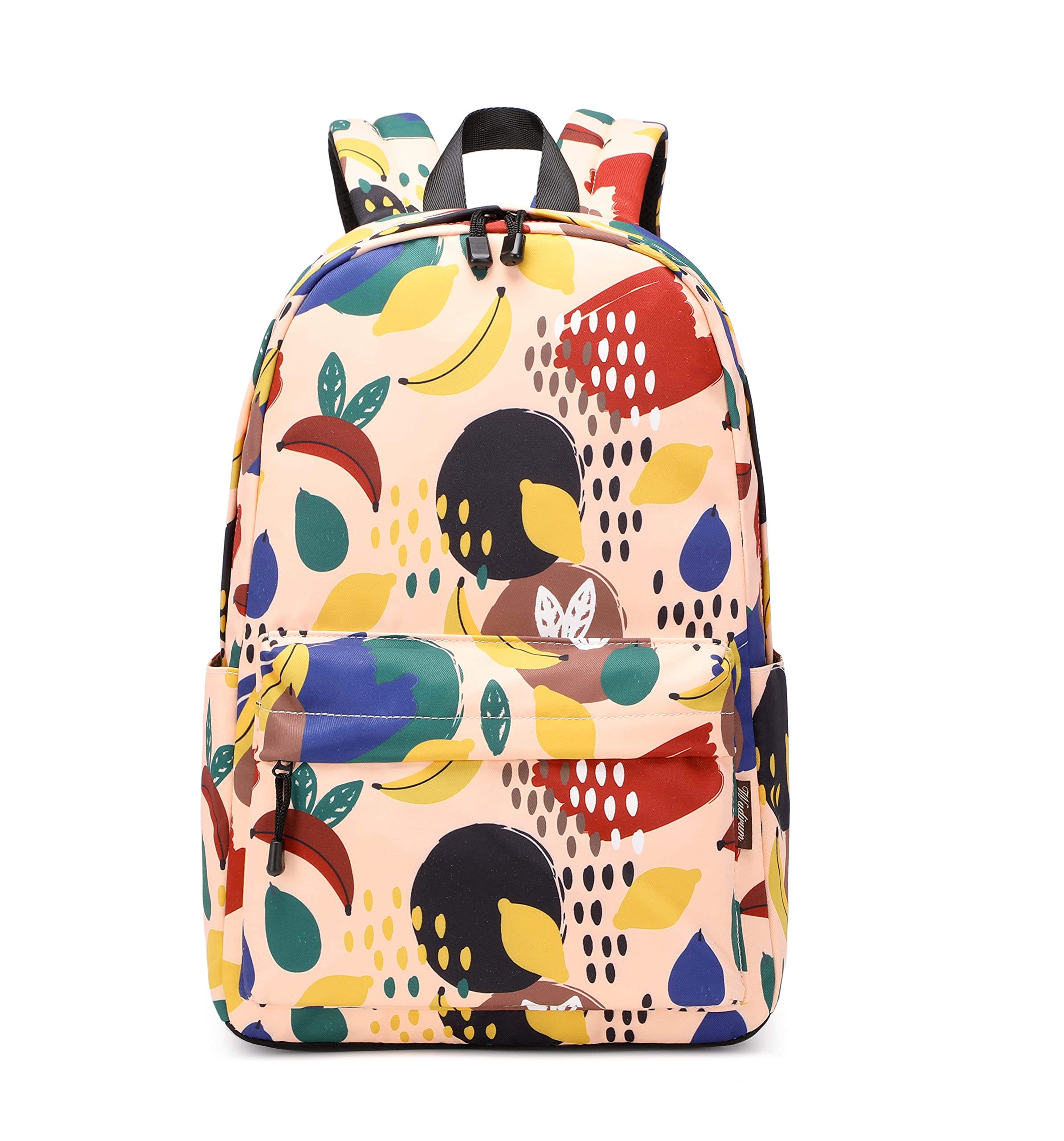 Trendy Printed School Backpack for Teens - Lightweight Durable Bookbag with Laptop Compartment | Perfect for High School, College & Travel (Banana Design)