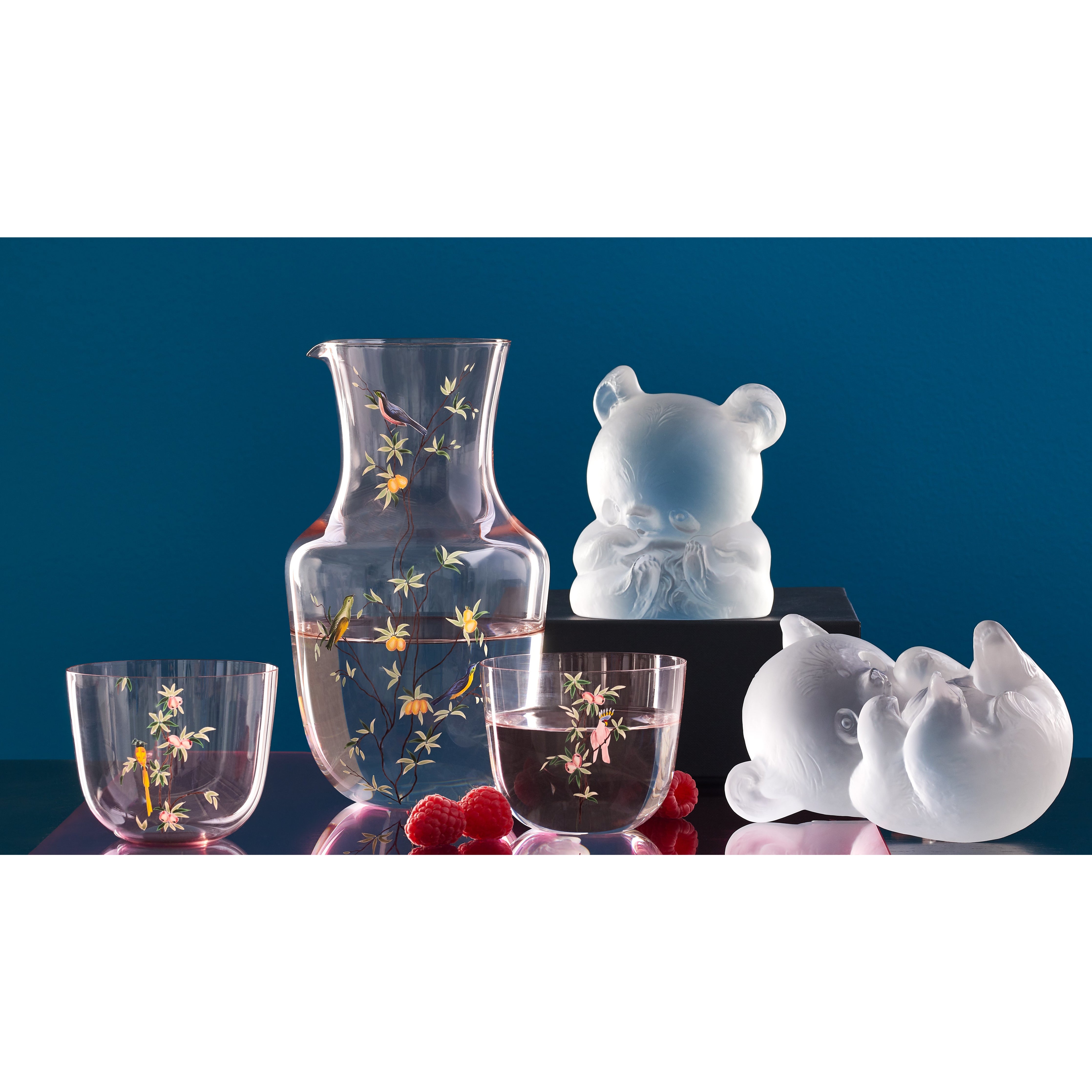 Garden of Paradise 1 Pitcher - Elegant Glass Pitcher for Iced Tea, Lemonade & Summer Drinks - Perfect for Outdoor Parties, Picnics & Home Entertaining