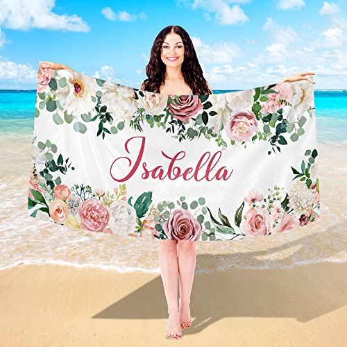 J-floral Beach Towel