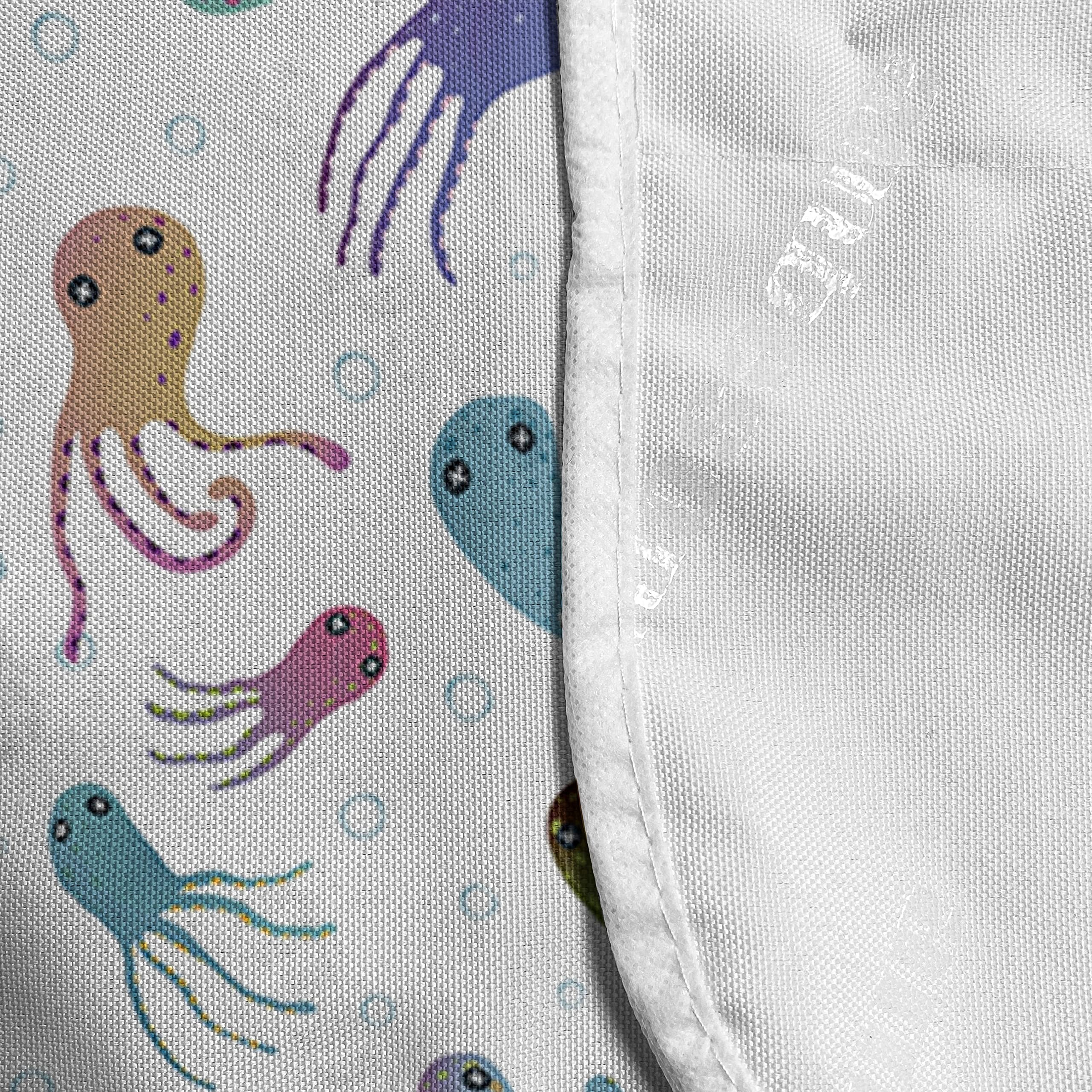 Ambesonne Octopus Microwave Cover - Waterproof Kitchen Organizer with Pockets, 36