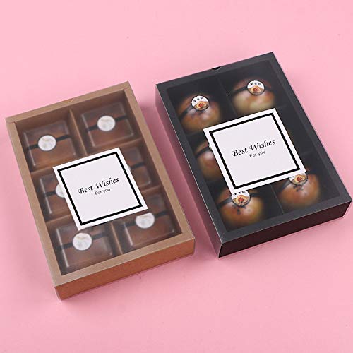 12-Pack Cupcake Boxes with Lids & Windows - Food Grade Baking Containers for Pastries, Cookies & Gifts (6 Lattices) - Perfect for Bakeries & Party Treats