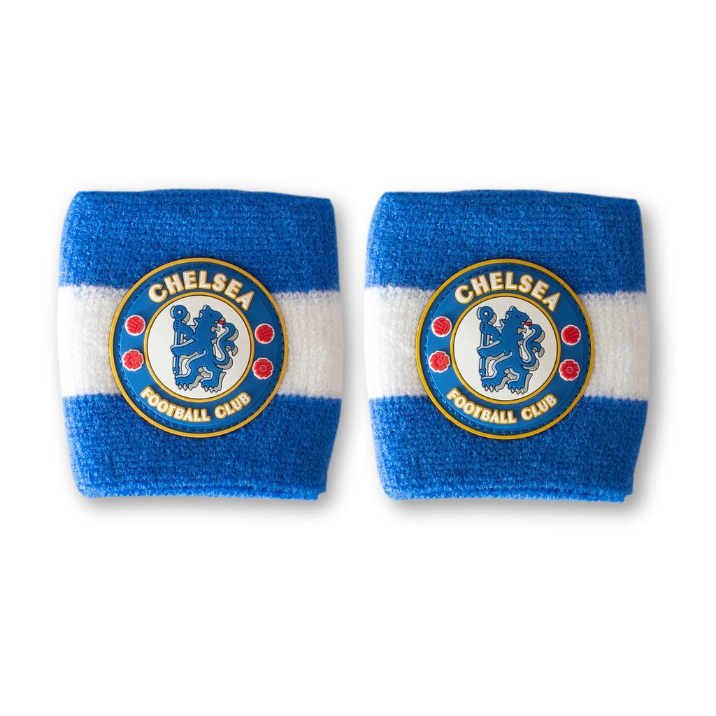 Chelsea FC Official 2-Pack Wristbands for Men & Women - Support Your Team in Style - Perfect for Football Games, Gyms & Everyday Wear