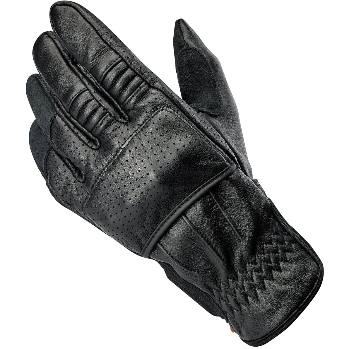 Biltwell Borrego CE Certified Motorcycle Gloves - Black | Hard Knuckle Protection | Shock Absorbing & Abrasion Resistant | Ideal for Street Riding & Adventure Touring