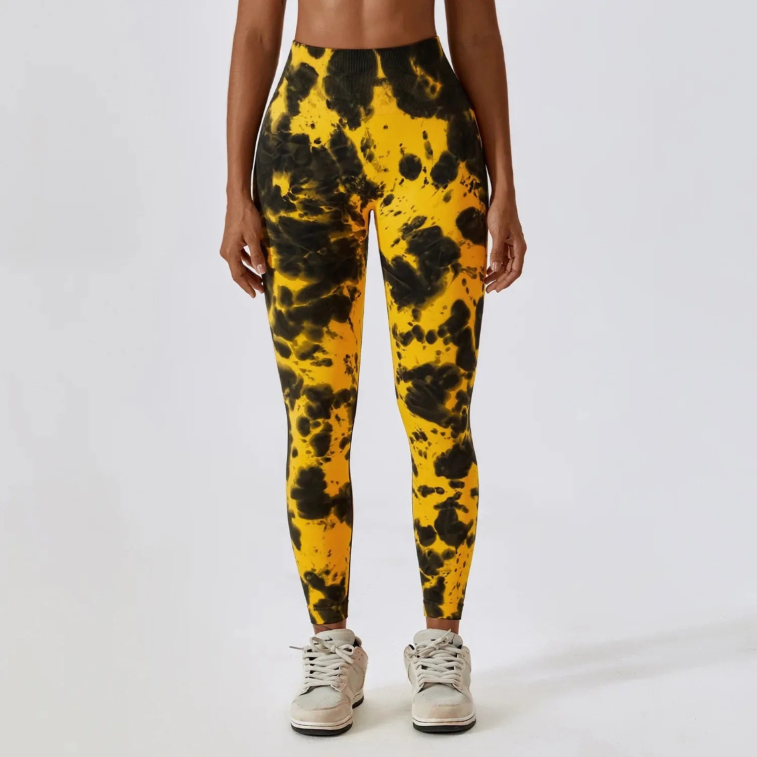 Seamless Tie-Dye Yoga Pants for Women - High Waist Workout Leggings, Push Up Gym Tights, Fitness & Running Sports Wear - Perfect for Yoga, Pilates, Gym and Casual Wear