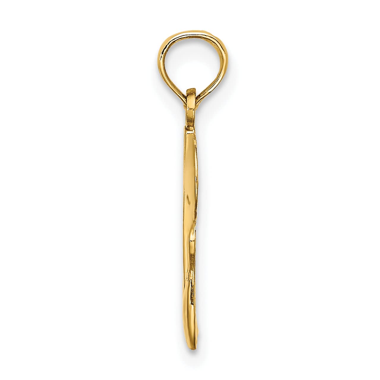 Lex & Lu 14k Yellow Gold Bowling Charm Necklace - #1 Story Pendant with Ball & Two Pins - Perfect Gift for Bowlers & Sports Lovers