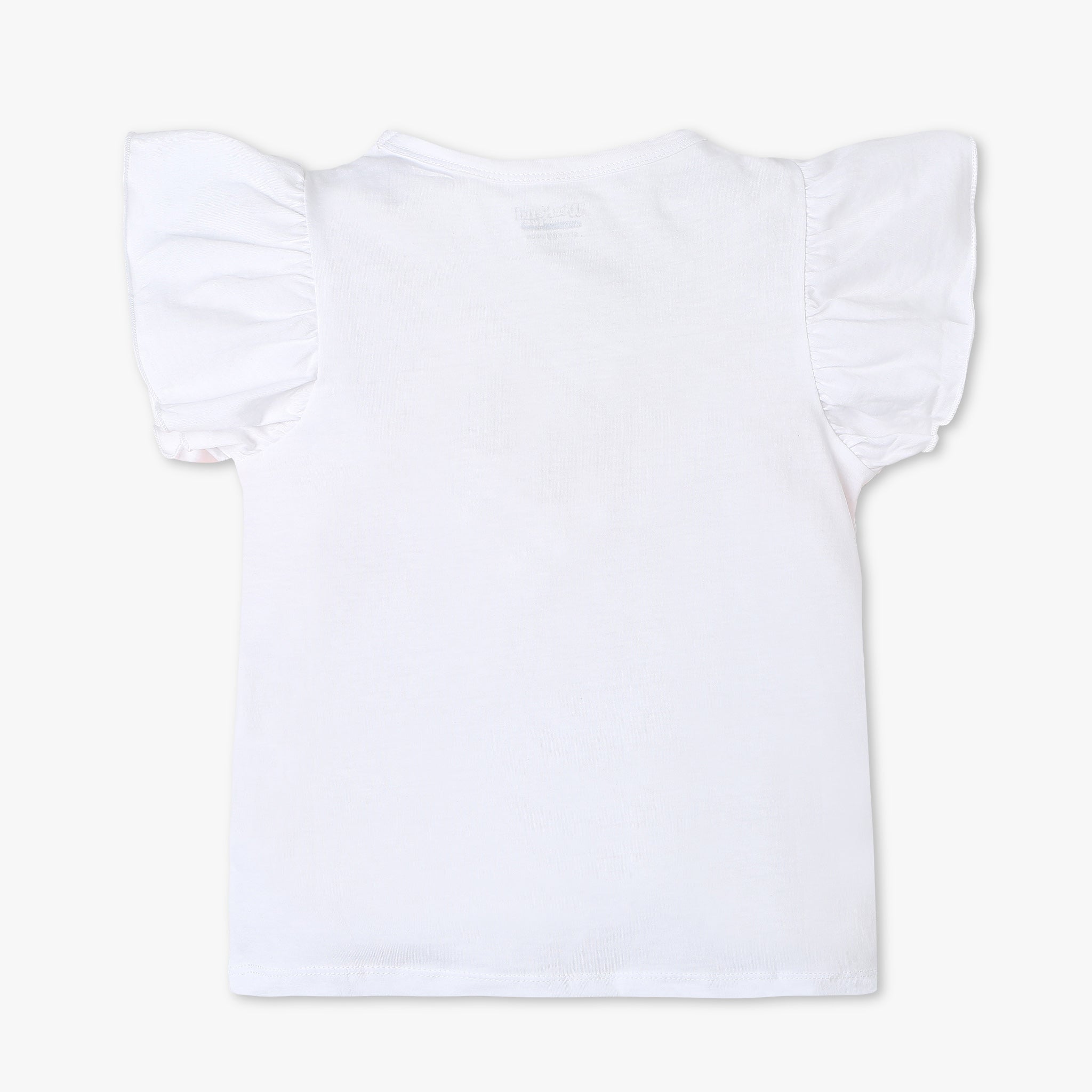 Girls Regular Fit Solid Color T-Shirt - Soft Cotton Tee for Everyday Wear, School & Play
