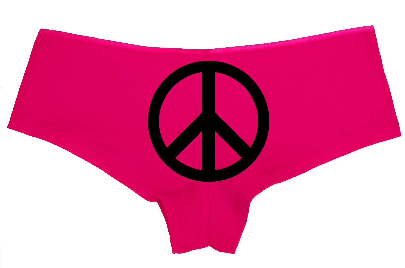 Knaughty Knickers Women's Peace Love Pot Weed Rave Hot Sexy Boyshort Panties - Comfortable & Stylish Underwear for Rave, Festival, and Everyday Wear