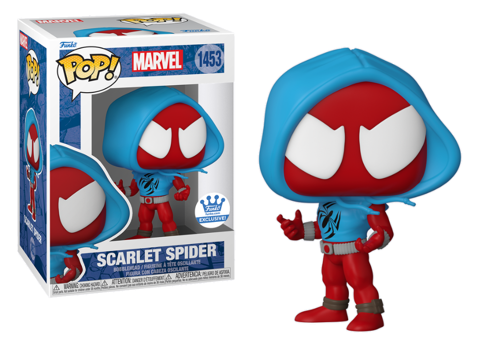 Marvel Scarlet Spider with Hoodie Funko Pop Vinyl Figure - Collectible Action Figure for Marvel Fans, Perfect for Display & Gifts