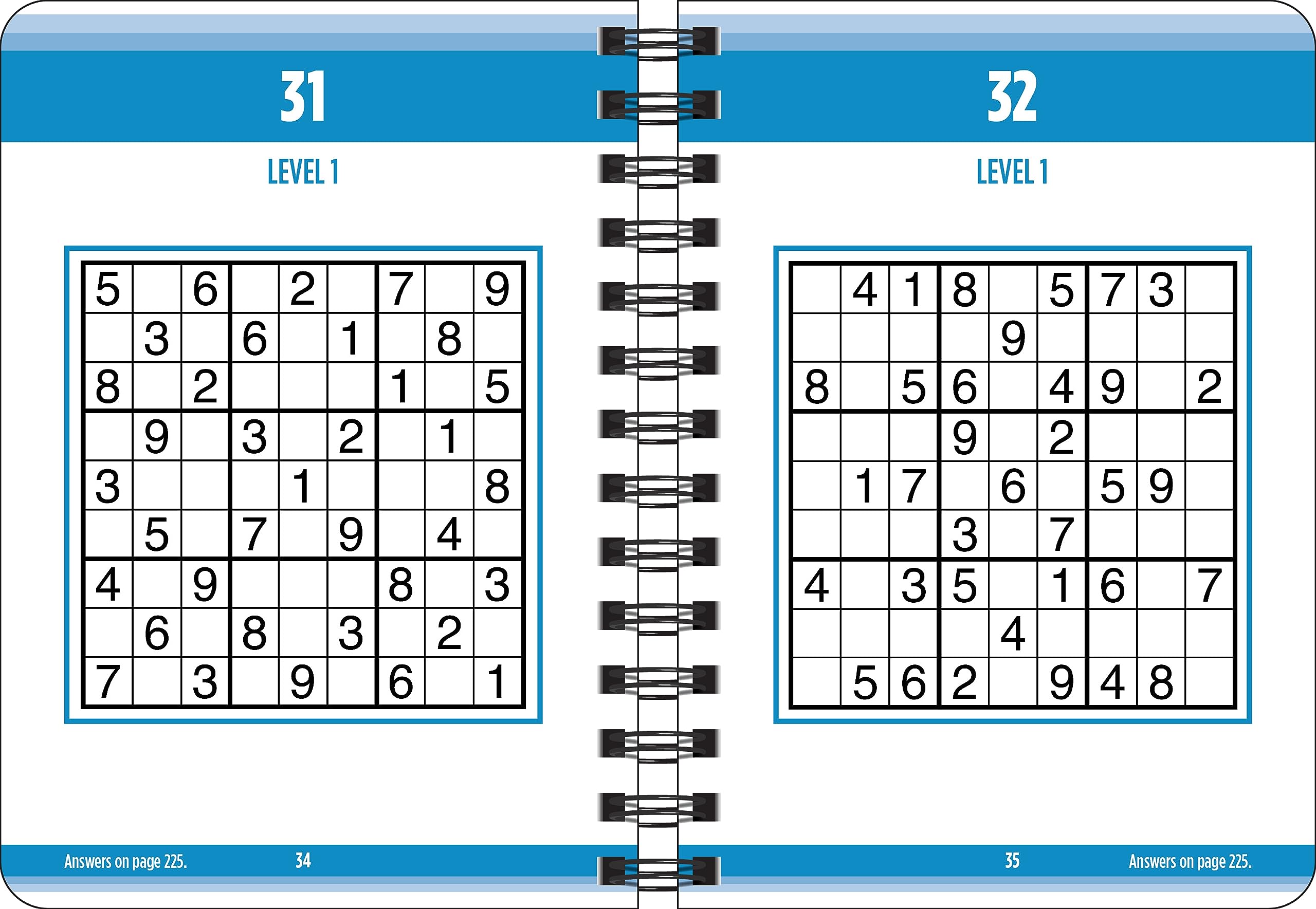 Brain Games - Travel Sudoku Puzzle Book (Blue) - Perfect for Road Trips, Airplane Rides & Relaxation