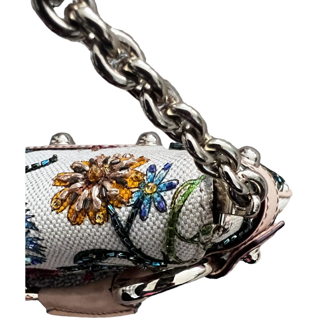 Gucci Beaded Floral Horsebit Chain Bag - Luxury Designer Crossbody Purse for Women, Perfect for Parties, Weddings & Evening Events