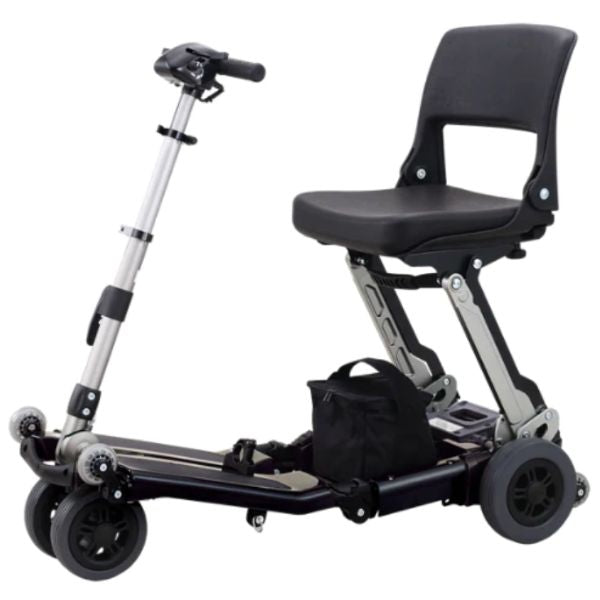 FreeRider USA Luggie Classic 2 Foldable Travel Scooter - Lightweight Mobility Scooter for Seniors & Adults - Perfect for Airports, Shopping Malls & Travel