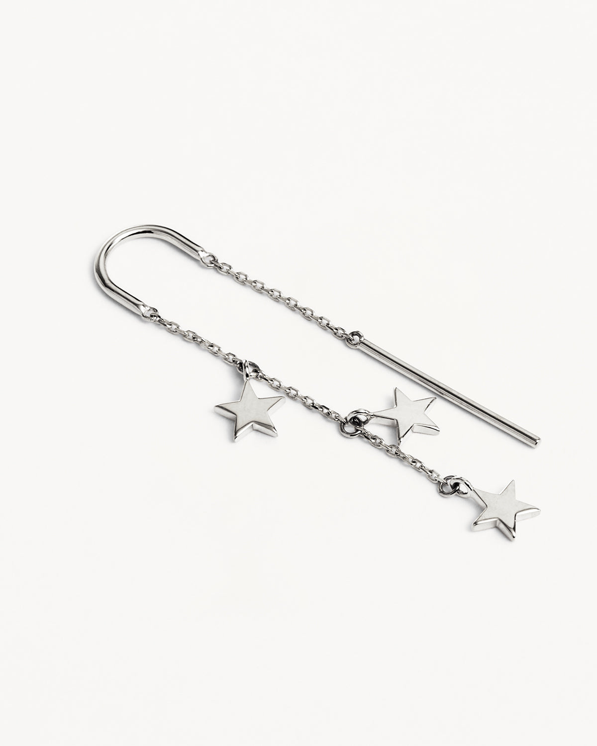 925 Sterling Silver Star Bright Thread Earrings for Women - Elegant Dainty Jewelry for Everyday Wear & Special Occasions