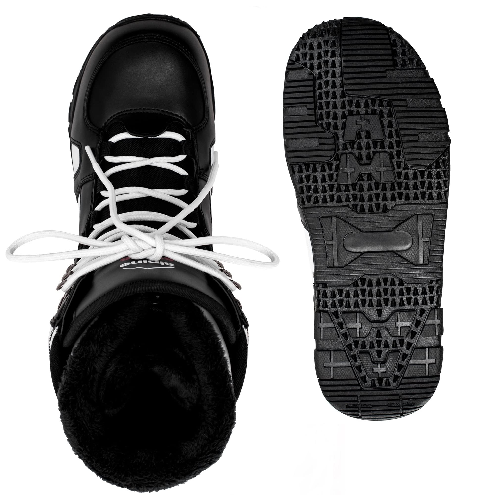 Alpine Swiss Men's Snowboard Boots - Waterproof Winter Snow Boots for Men - Warm & Durable for Skiing, Snowboarding & Outdoor Winter Activities