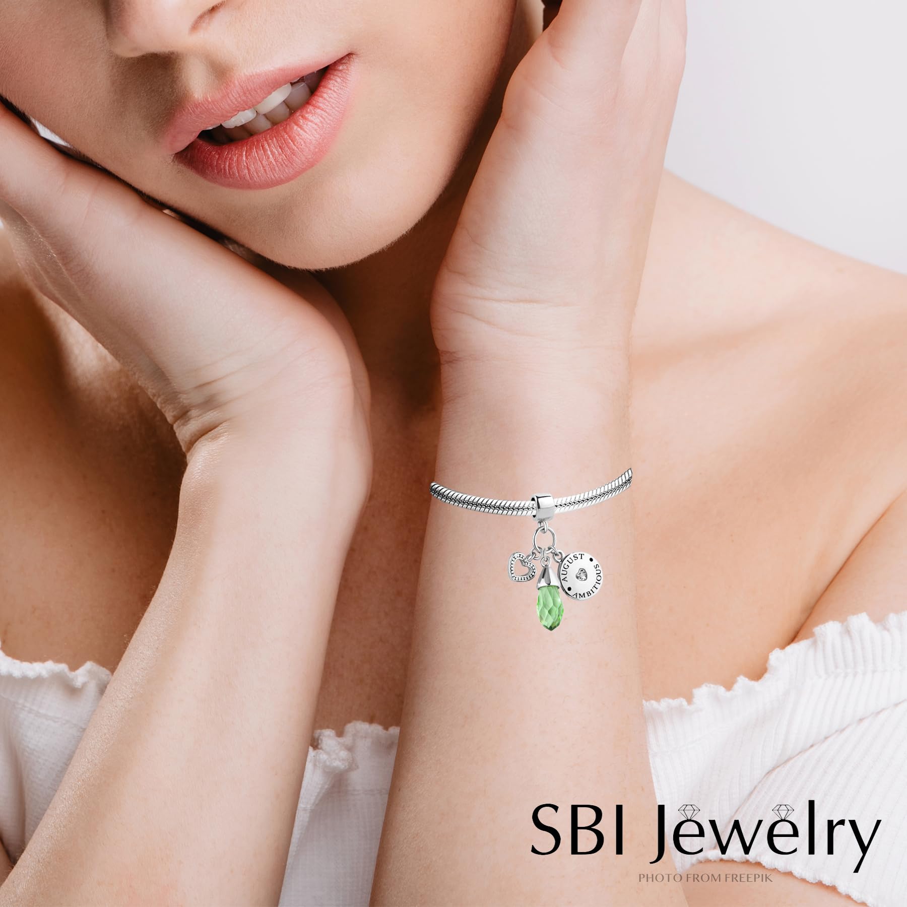 January-December 12 Happy Birthday Teardrop Birthstone Charm for Pandora Bracelets | Personalized Jewelry Gift for Women, Mom, Wife | Perfect for Birthdays, Anniversaries & Special Occasions