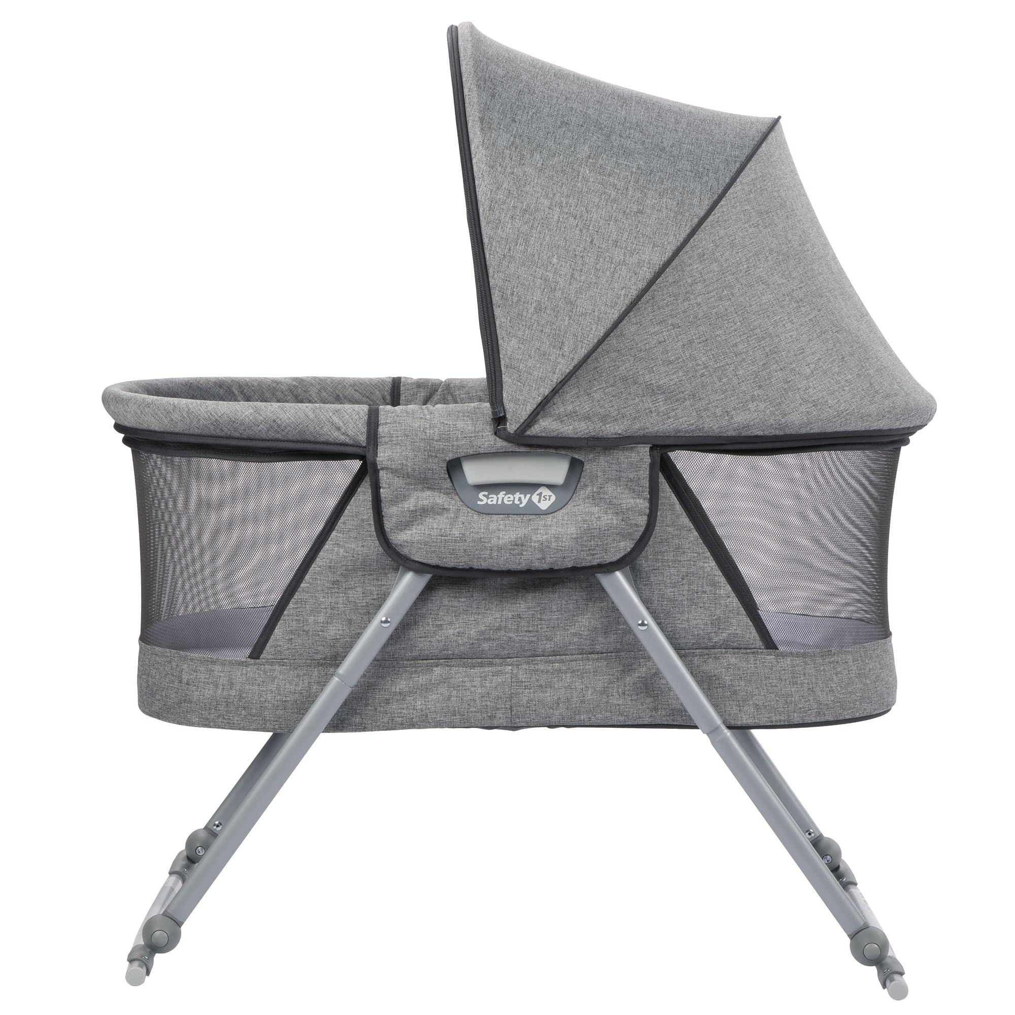 Safety 1st Portable Baby Bassinet with Rocking Motion - Lightweight Travel Crib with Carry Bag, Nightfall Design - Perfect for Nursery, Bedroom & On-the-Go Parenting
