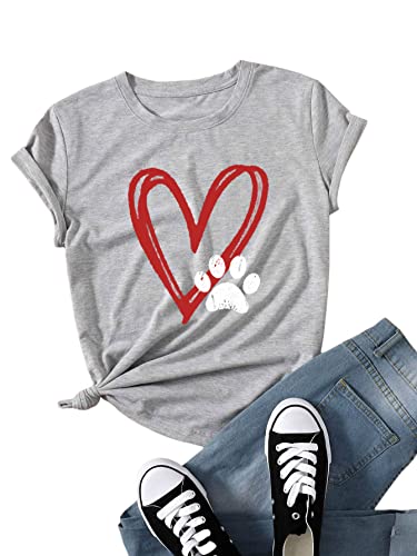 Short Sleeve Love Grey