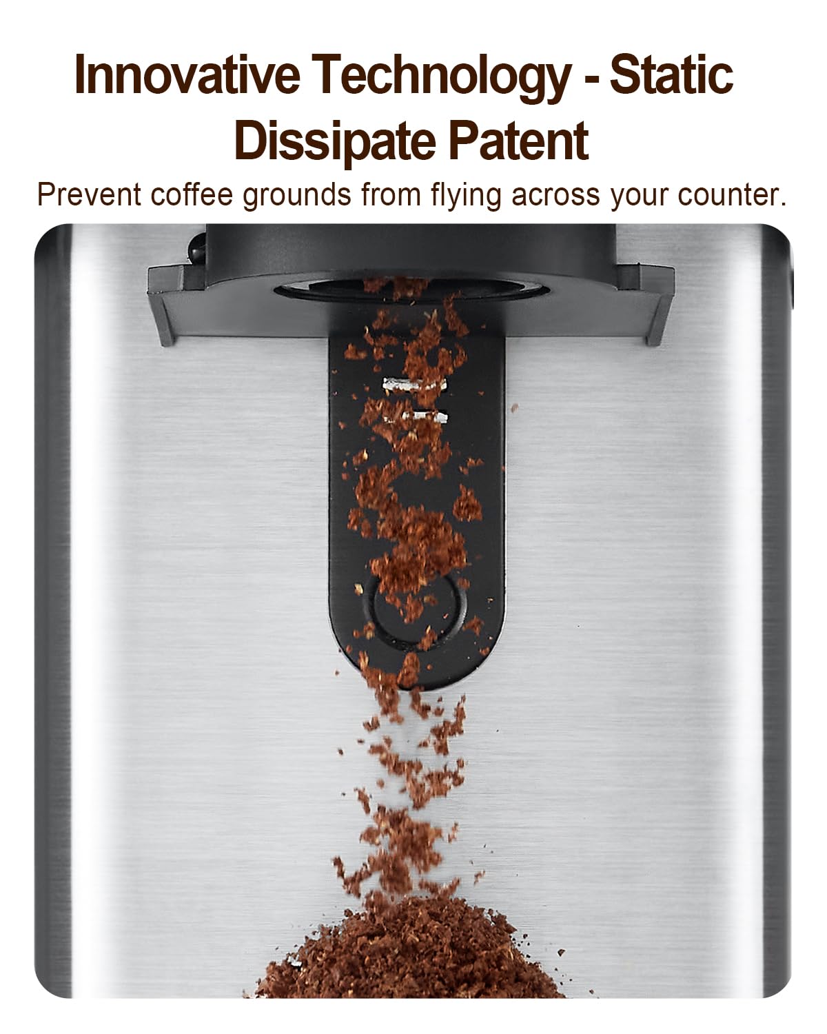 Premium Electric Coffee Grinder with Removable Scale & Conical Burr - 20oz Nut Milk Maker for Almond, Oat, Coconut & Soy - Perfect for Home Baristas & Plant-Based Milk Lovers - Ideal for Kitchen, Office & Coffee Shops