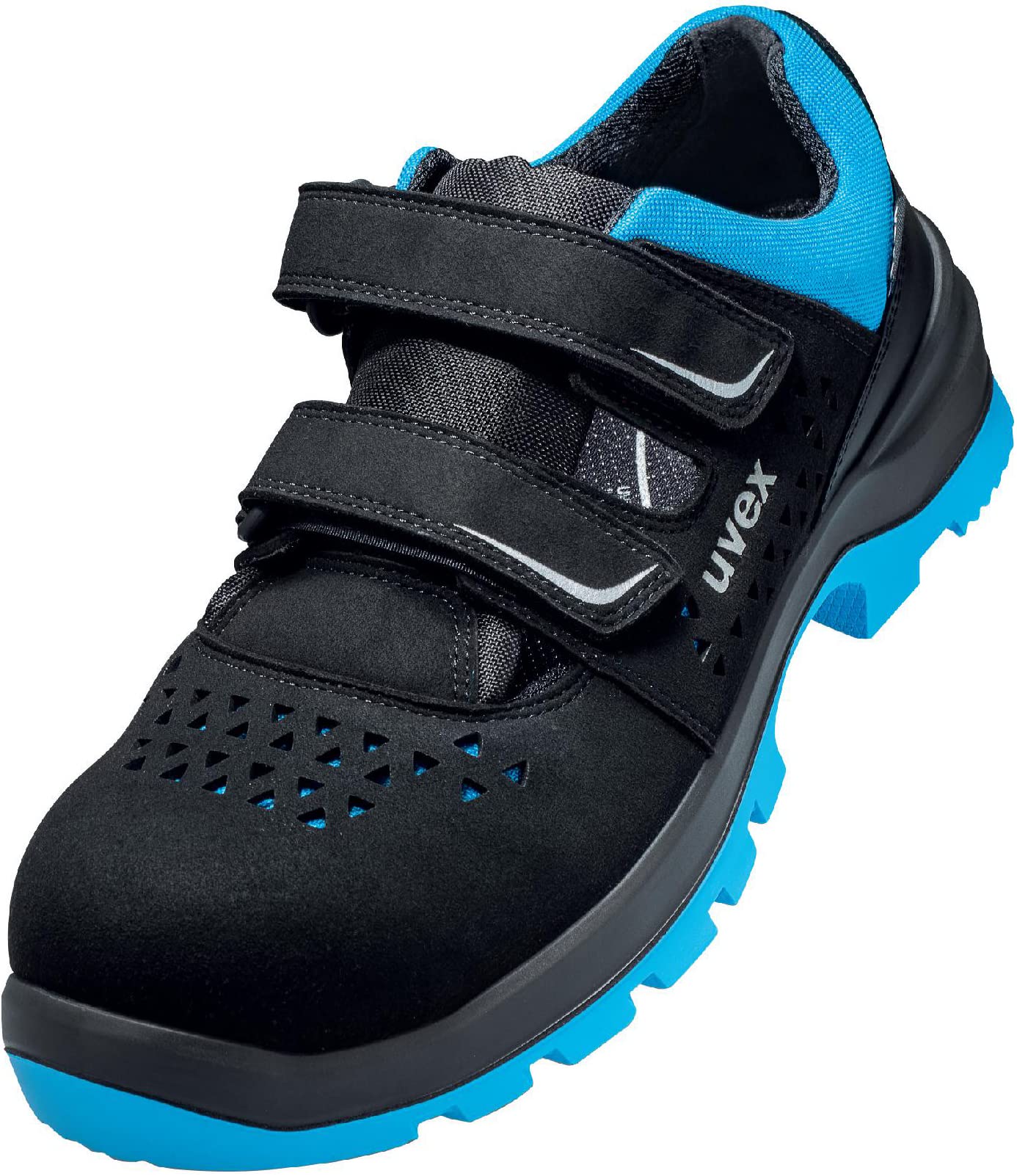 Uvex 2 Xenova Lace-Up Safety Boots for Men - S2 SRC Certified Leather Work Shoes for Construction & Industrial Use