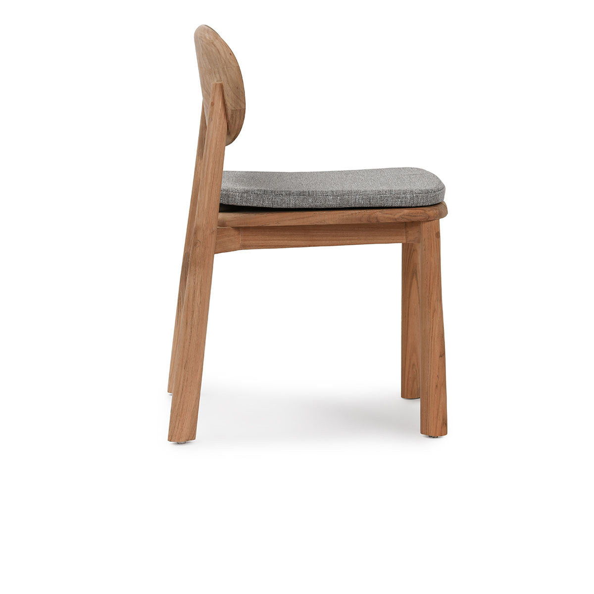 Aston Outdoor Dining Chair - Natural Rattan Patio Furniture for Garden, Poolside, Deck, and Backyard Dining