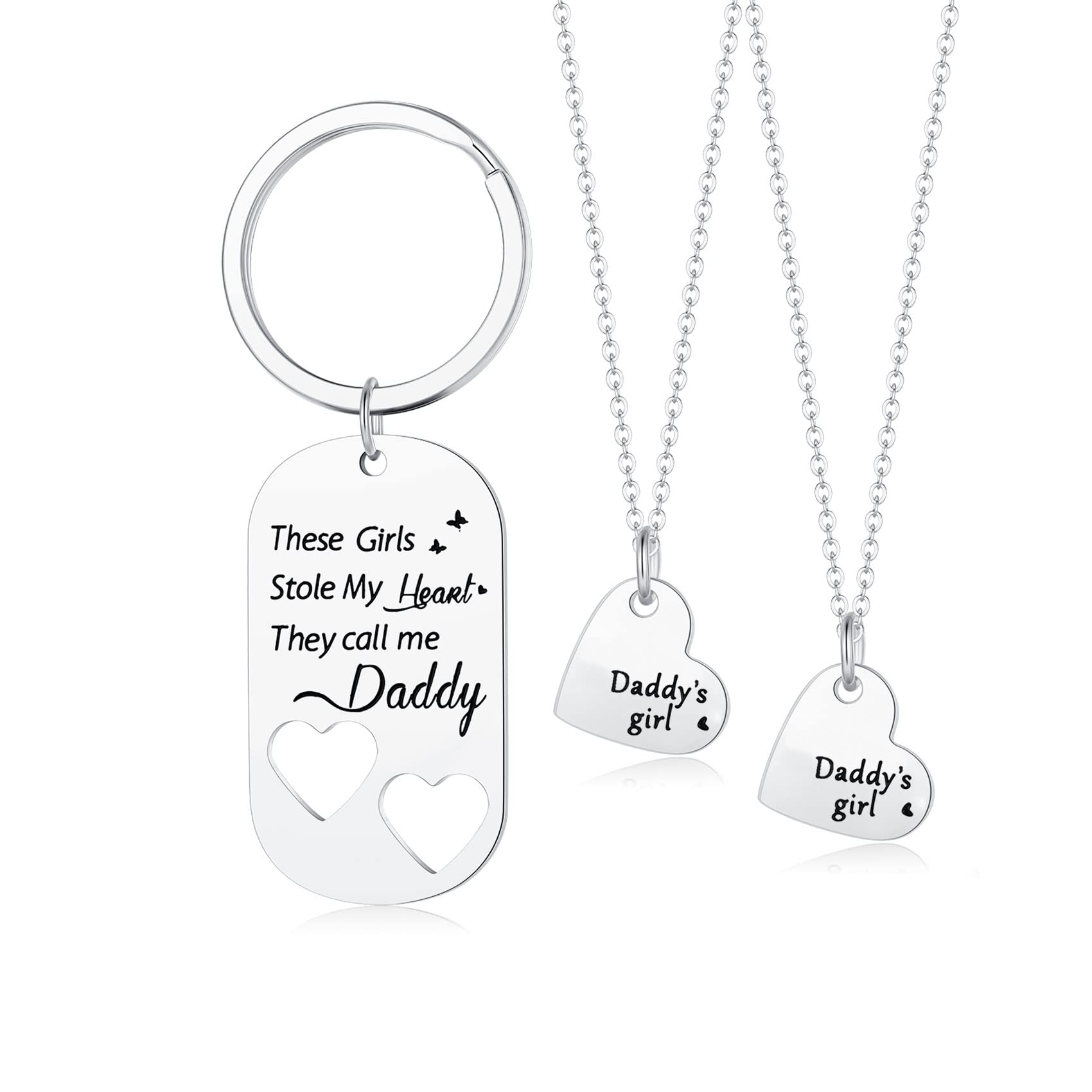 Personalized Daddy's Girl Pendant Necklace - Best Father's Day Gift from Daughter, Birthday & Christmas Present for Dad - Perfect for Special Occasions & Everyday Wear