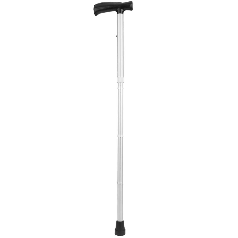 Premium Aluminum Alloy Walking Stick - Anti-Slip Frosted Hiking Pole for Outdoor Adventures, Camping & Mountain Climbing (White) | Ideal for Seniors, Hikers & Travel Enthusiasts