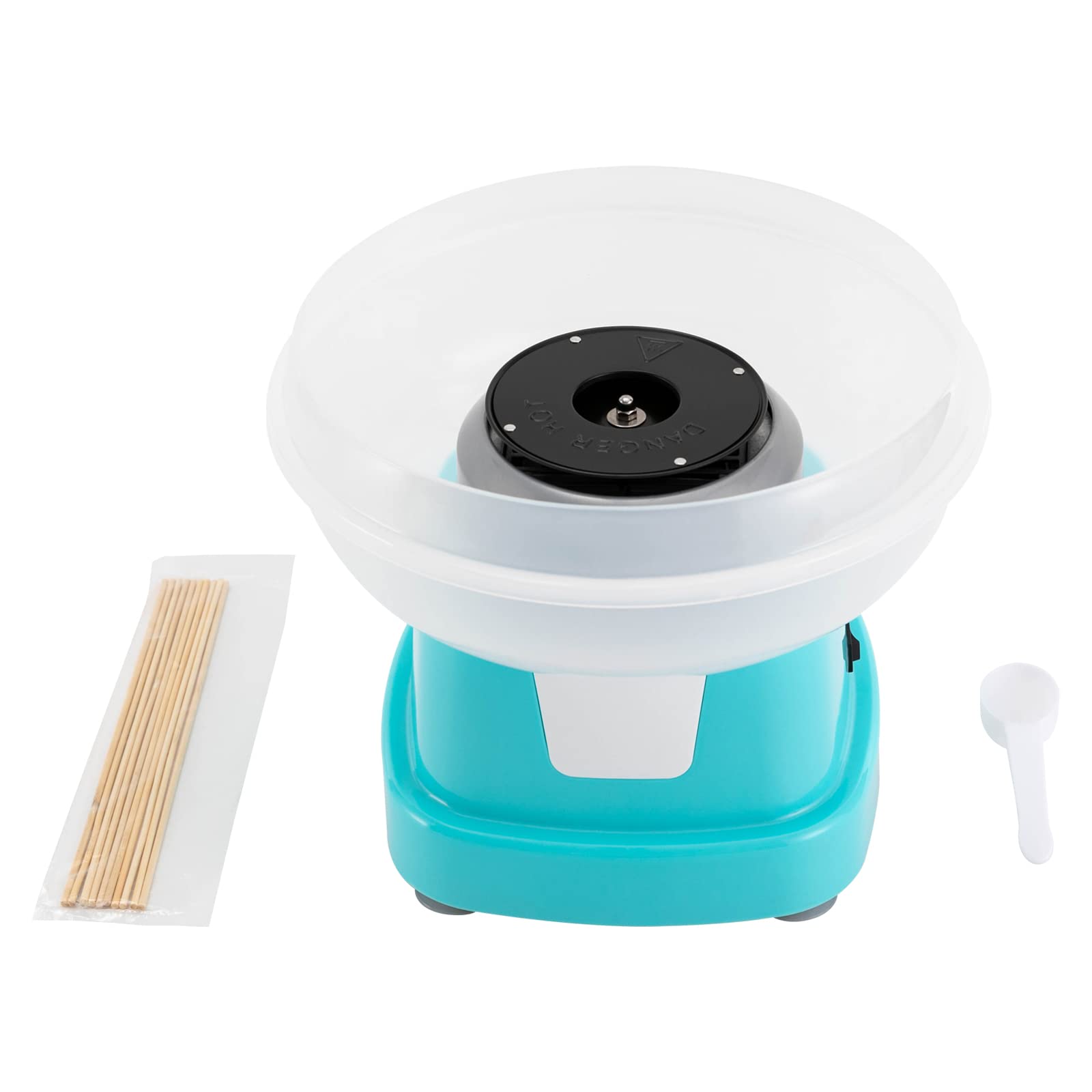 Commercial-Grade Countertop Cotton Candy Machine - DIY Candy Floss Maker with Sugar Scoop & Sticks, Perfect for Home Parties, Carnivals, and Outdoor Events (Blue) | Professional Marshmallow Maker for Family Fun & Birthday Celebrations