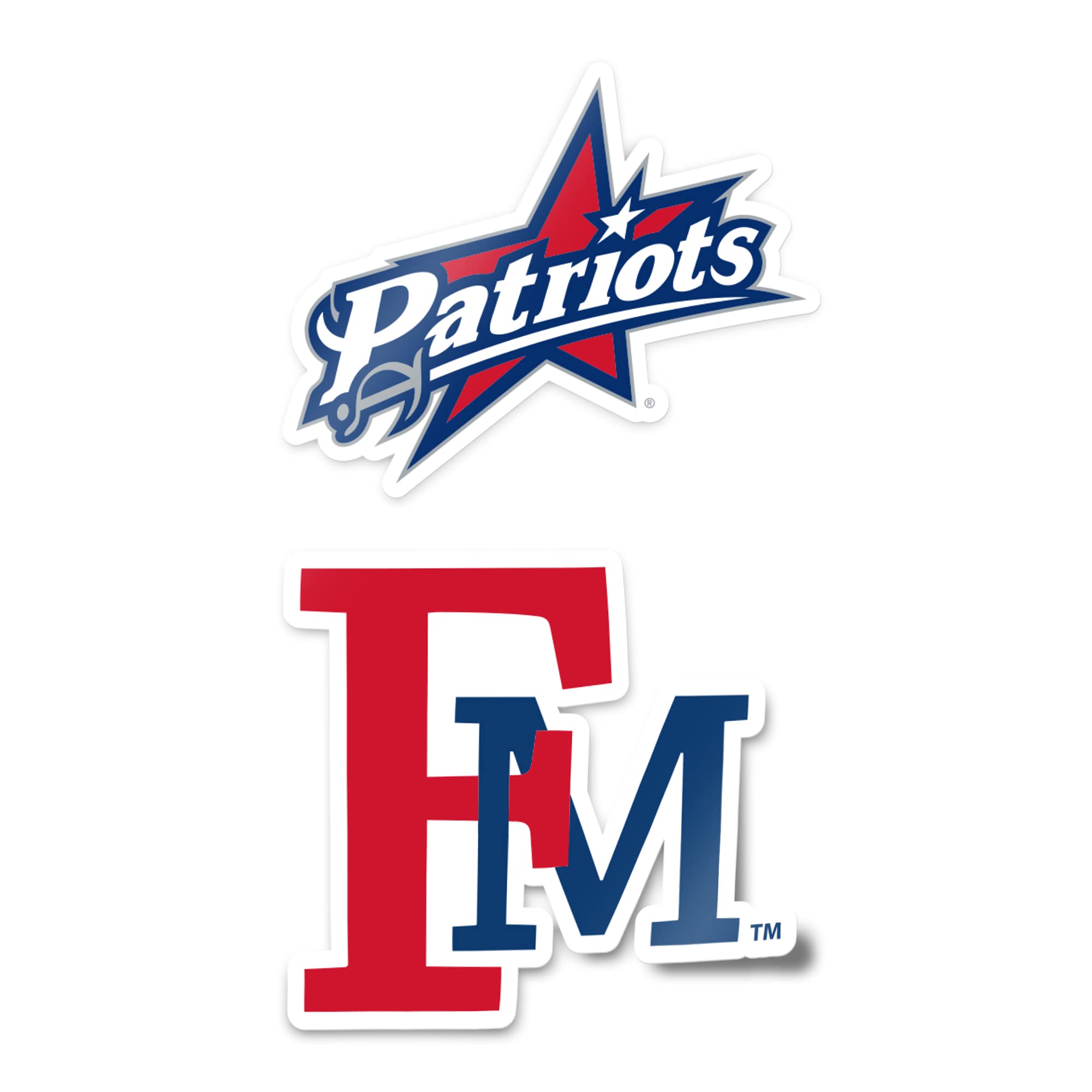 Desert Cactus Francis Marion University Patriots Vinyl Decal Sticker Set (4 Inch) - Perfect for Laptop, Water Bottle, Car, Scrapbook & DIY Projects - Show School Spirit Anywhere!