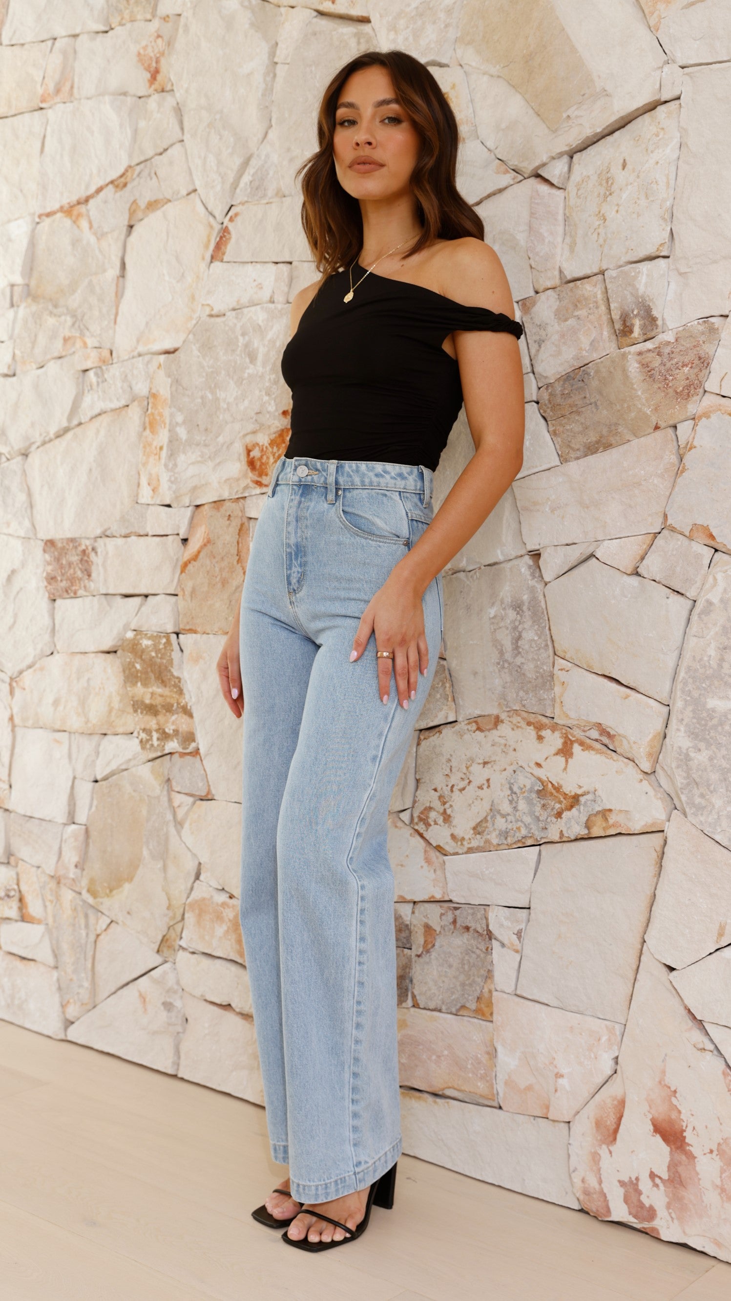 Jaeger Off Shoulder Bodysuit for Women - Sexy Black Stretchy Jumpsuit | Perfect for Date Night, Club Wear & Casual Outfits