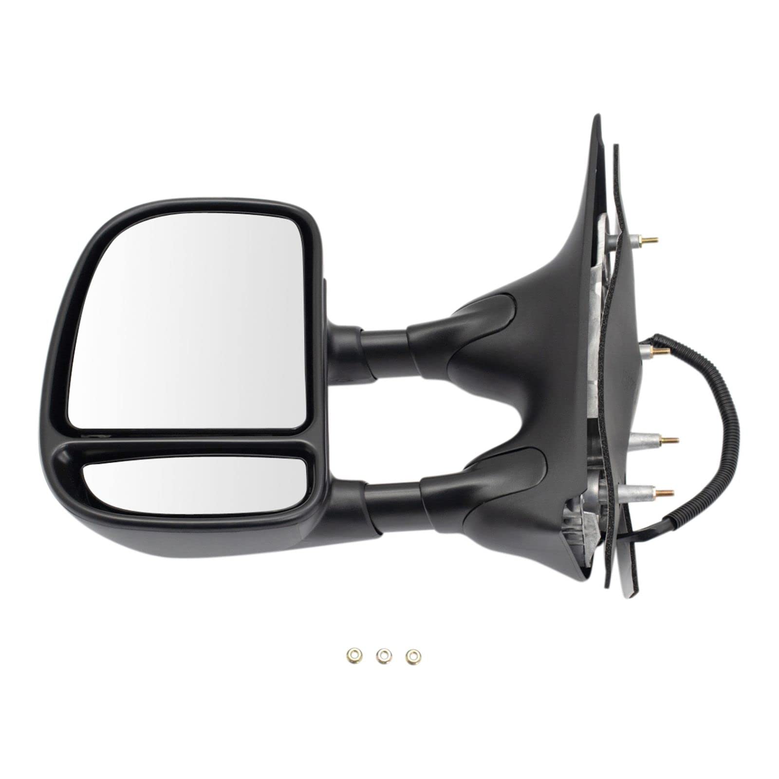 Heavy Duty Towing Power Side View Mirrors Pair Set Compatible with 2002-2008 Ford Econoline Van - Perfect for Enhanced Visibility While Towing Trailers or Large Loads