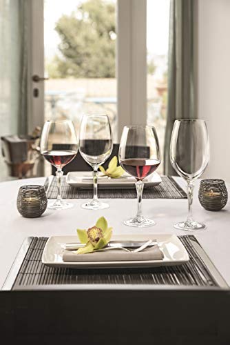 Premium Red Wine Glasses Set of 6 - 26oz Crystal Clear Goblets with Elegant Stem Design - Large Gran Cuvee Wine & Water Glasses - European Made Stemware for Fine Dining, Parties & Gifts