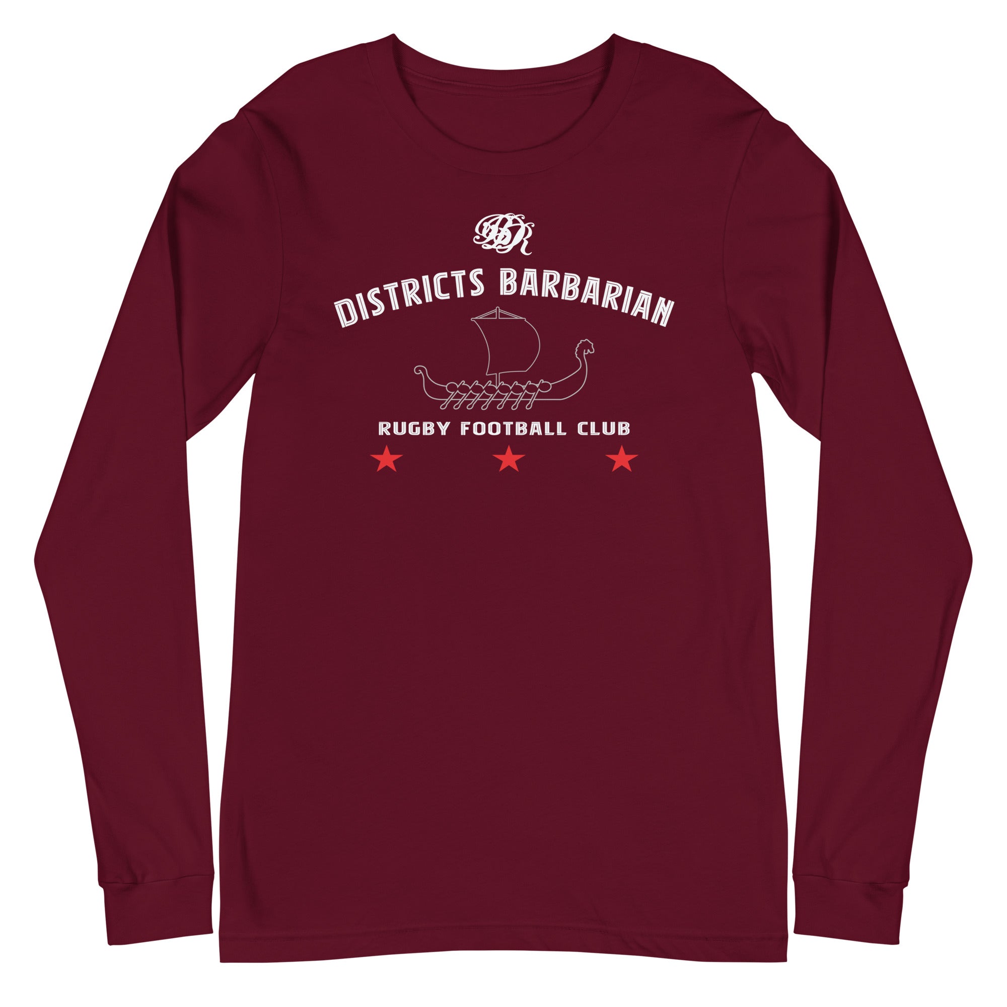 Districts Barbarian RFC Long Sleeve Social Tee - Men's Casual Graphic T-Shirt for Football Fans | Perfect for Game Day, Tailgating & Streetwear