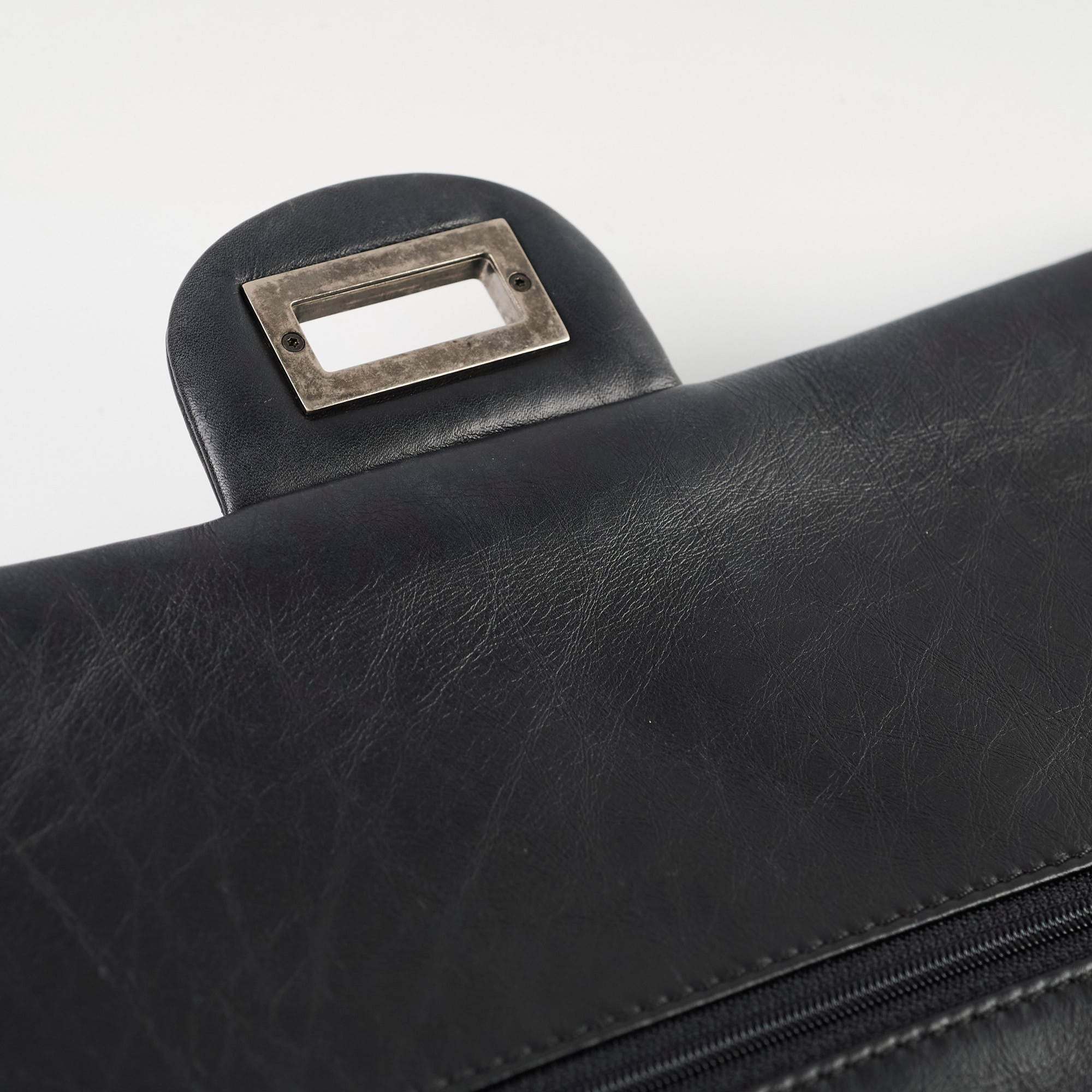 Chanel Reissue 2.55 Large (227 Size) Black Calfskin Bag with Ruthenium Hardware - Luxury Shoulder Bag for Women, Perfect for Work, Evening Events & Special Occasions