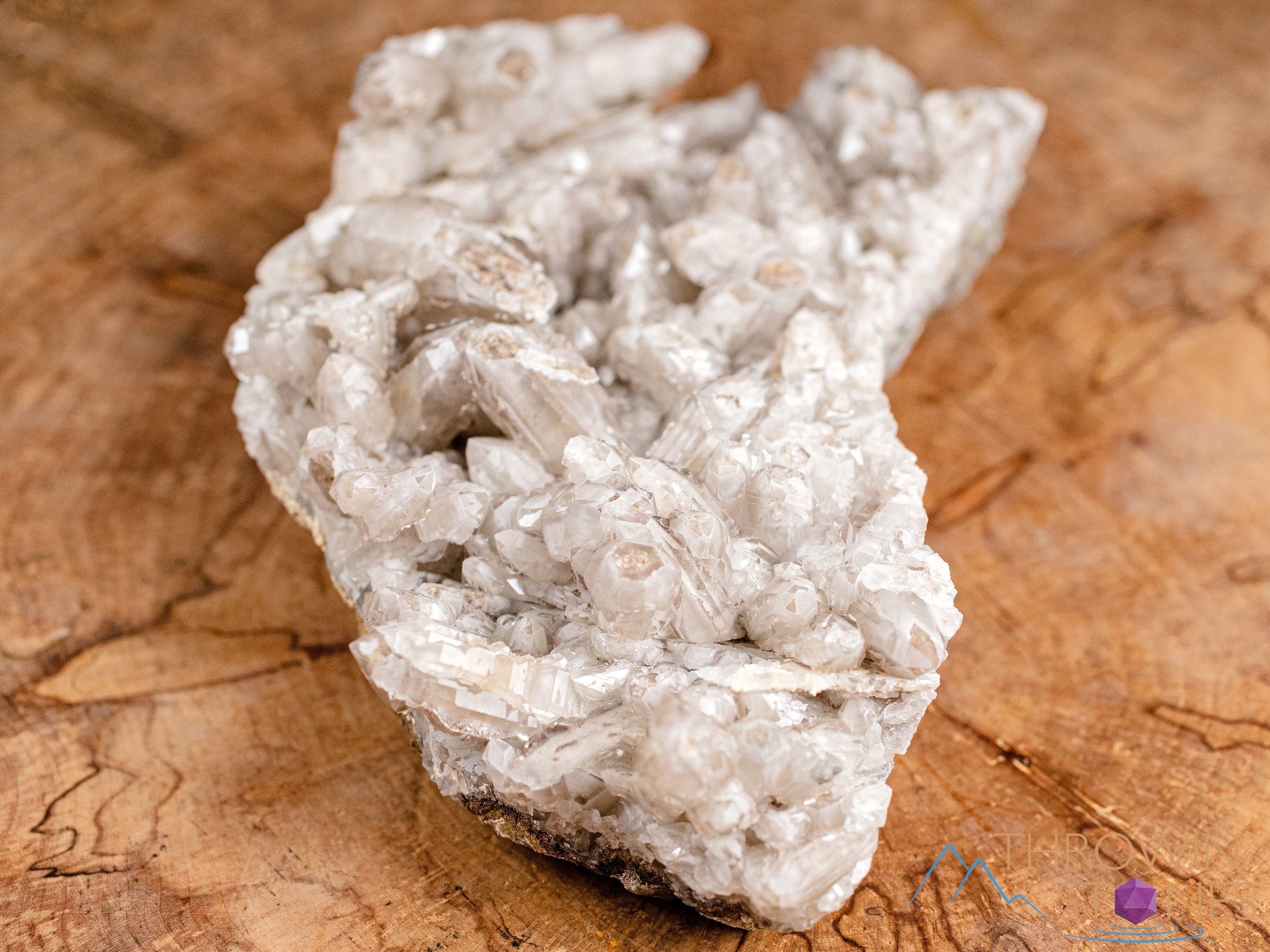Natural QUARTZ Raw Crystal Cluster with SIDERITE - Healing Stones for Home Decor, Housewarming Gift, Meditation & Spiritual Healing (46698)