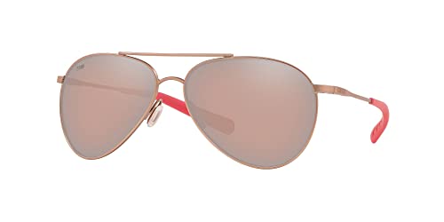 Satin Rose Gold/Copper Silver Mirrored Polarized-580p