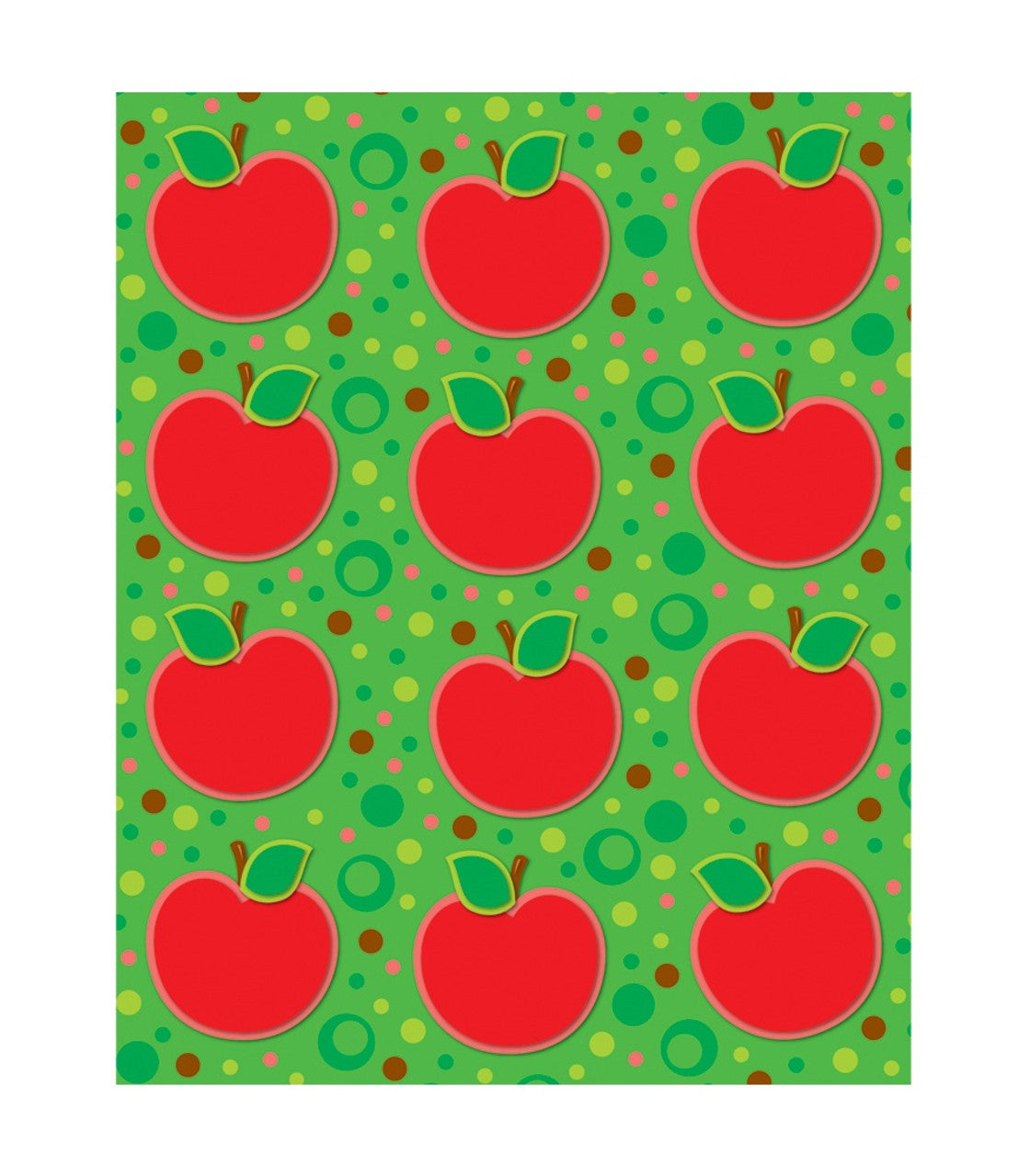 Apple-Shaped Stickers for Kids - Fun & Colorful Fruit-Themed Decals for Scrapbooking, DIY Crafts, and School Projects