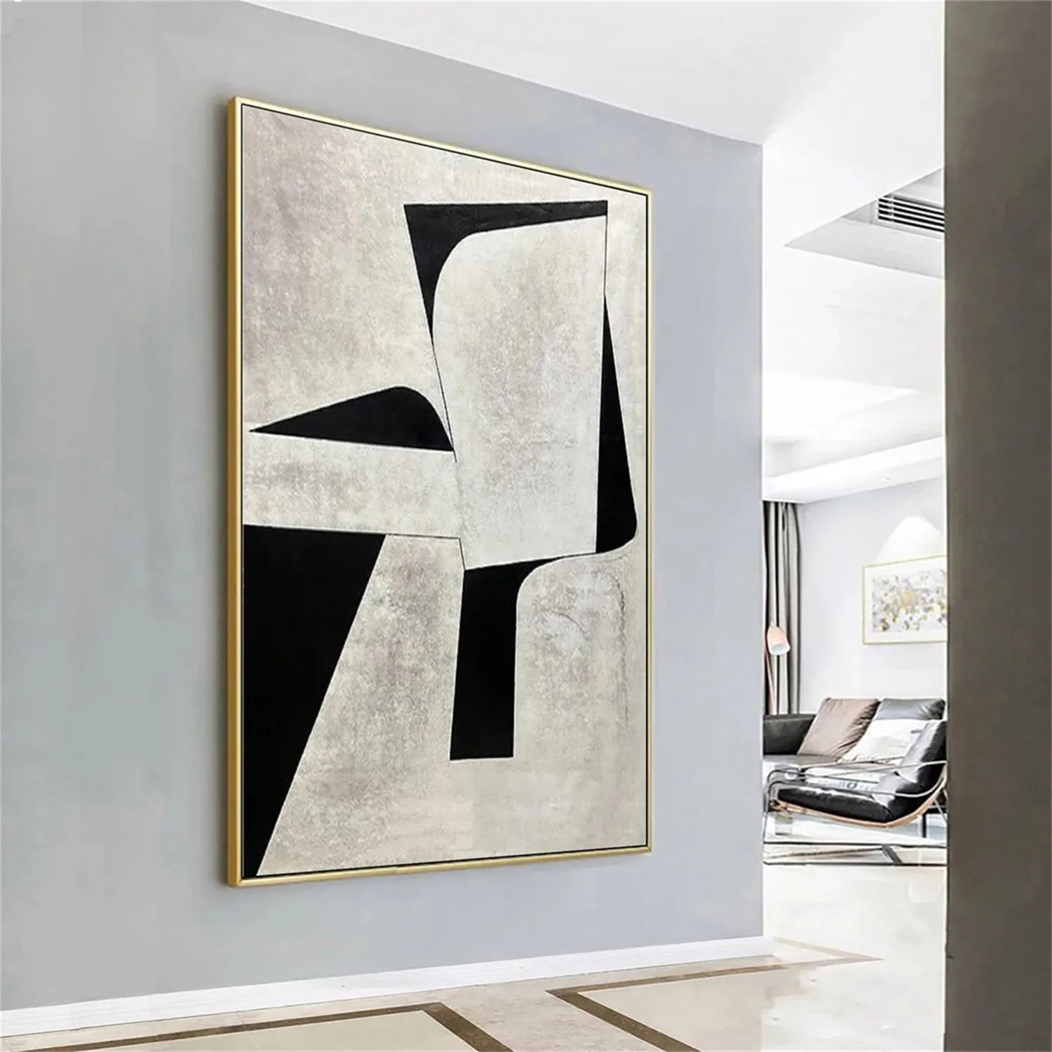 Abstract Tranquility Art Painting - Modern Wall Decor for Living Room, Bedroom & Office | Large Canvas Print | #WS160